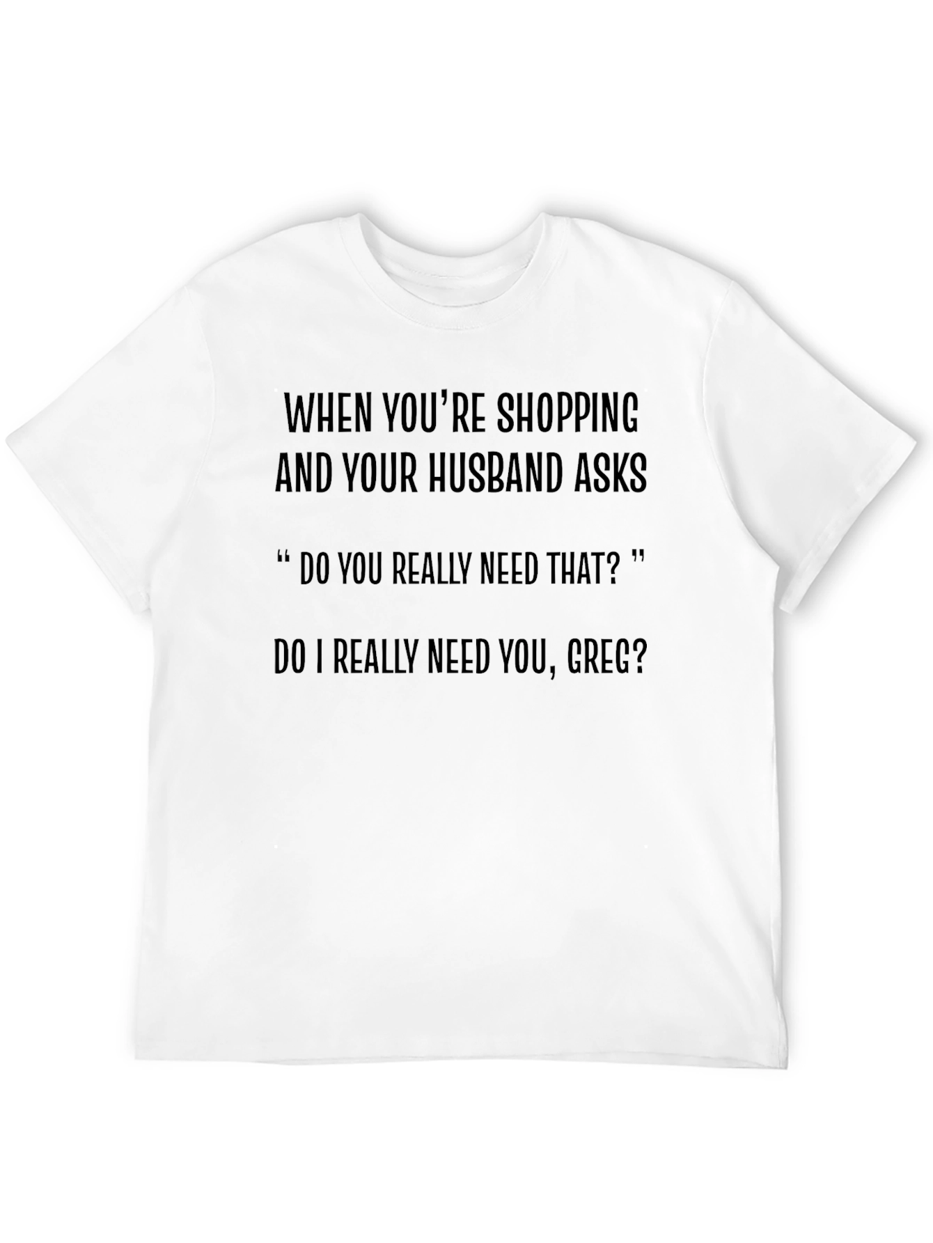 Funny Husband Shopping T-Shirt