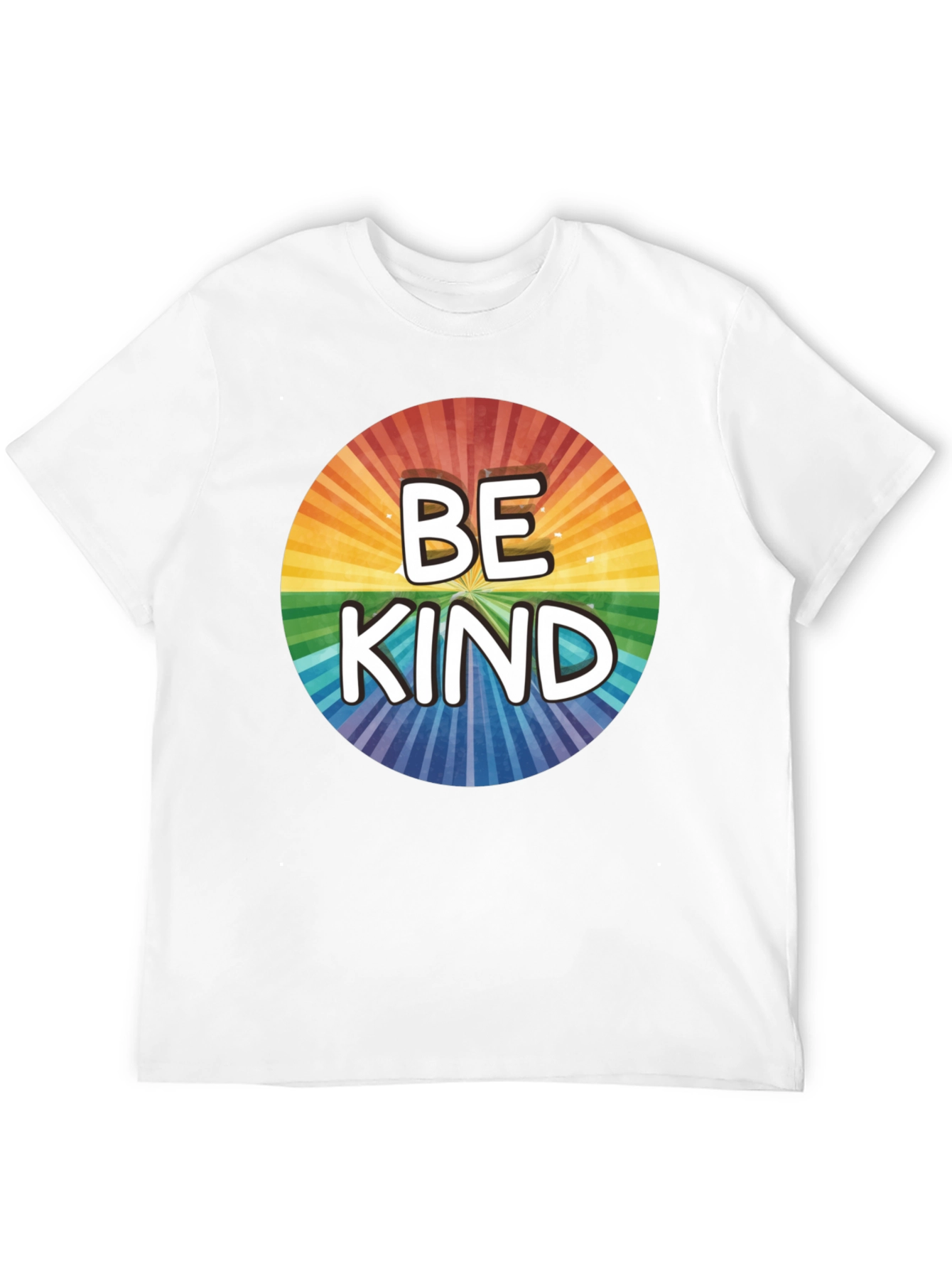 Be Kind Rainbow Circle Graphic T-Shirt