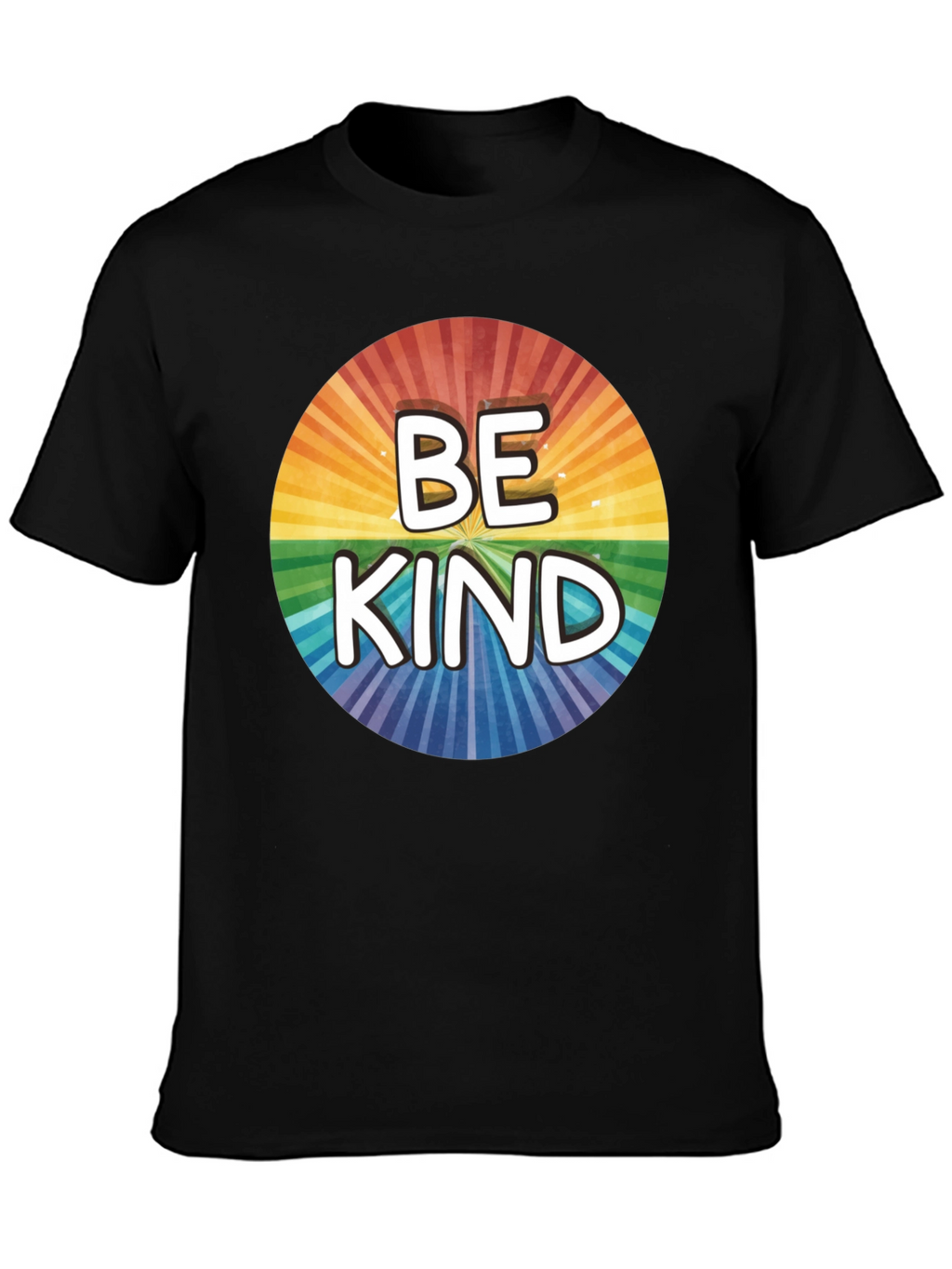 Be Kind Rainbow Circle Graphic T-Shirt