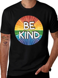 Be Kind Rainbow Circle Graphic T-Shirt
