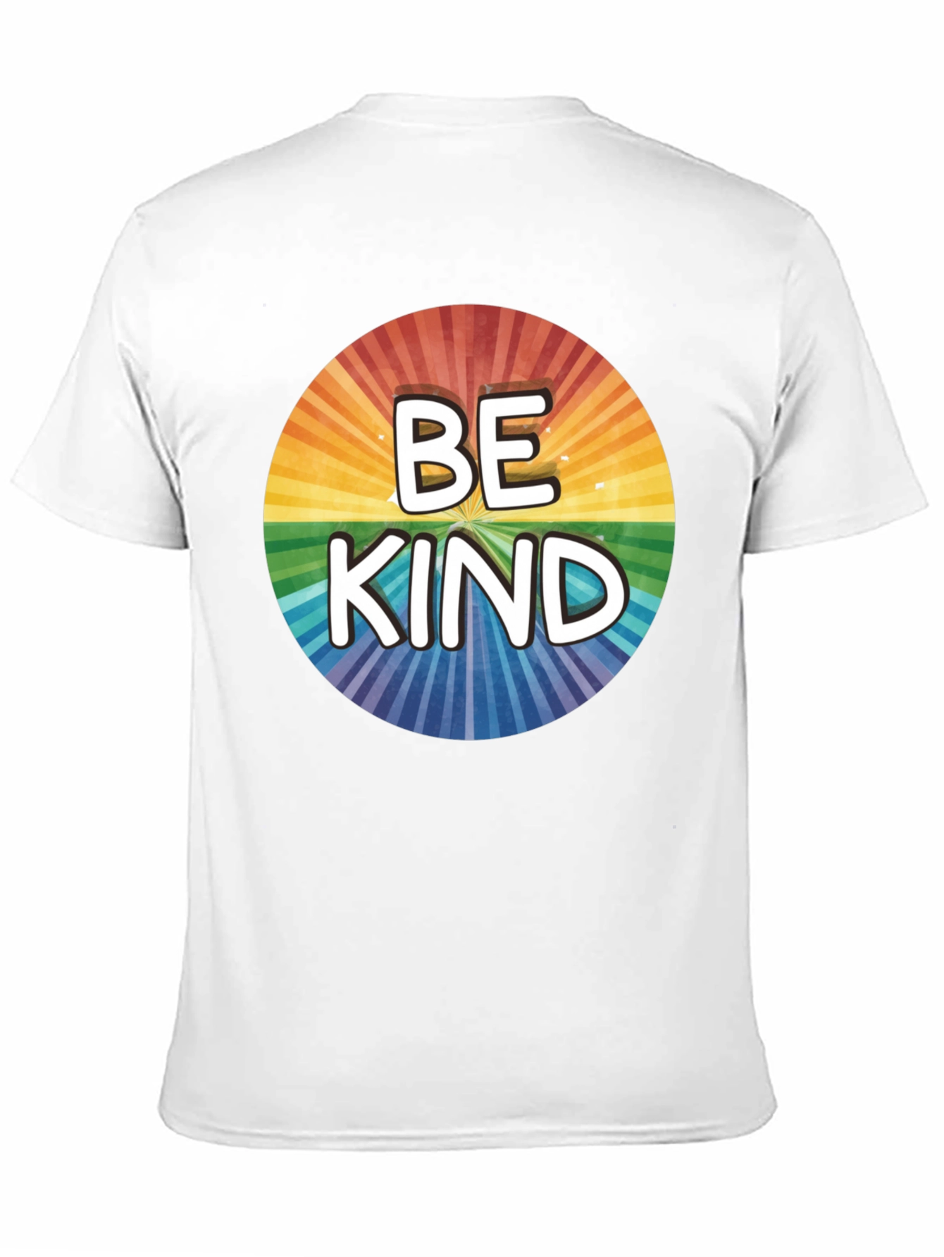 Be Kind Rainbow Circle Graphic T-Shirt
