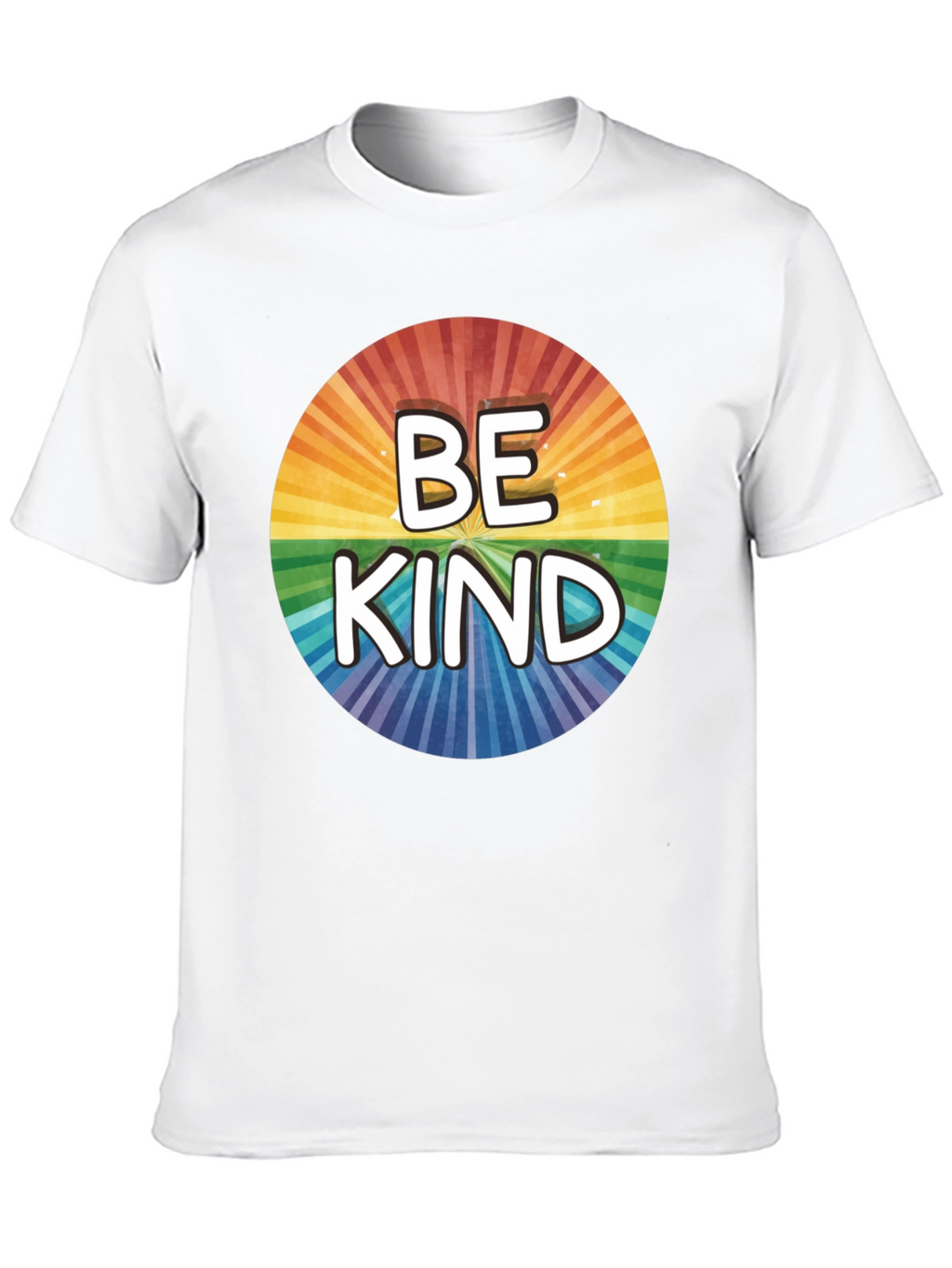Be Kind Rainbow Circle Graphic T-Shirt