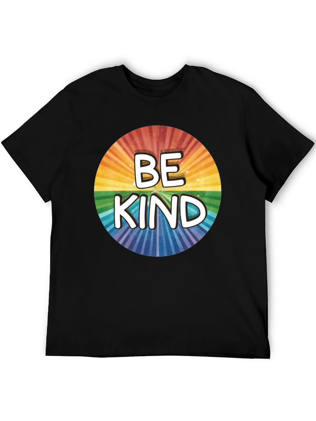 Be Kind Rainbow Circle Graphic T-Shirt