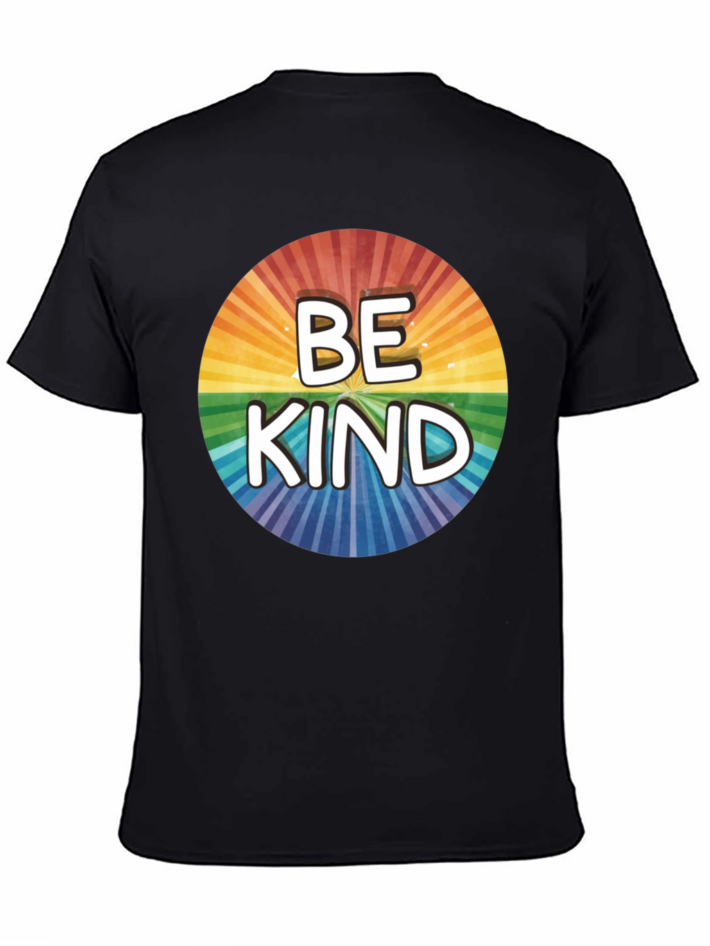Be Kind Rainbow Circle Graphic T-Shirt