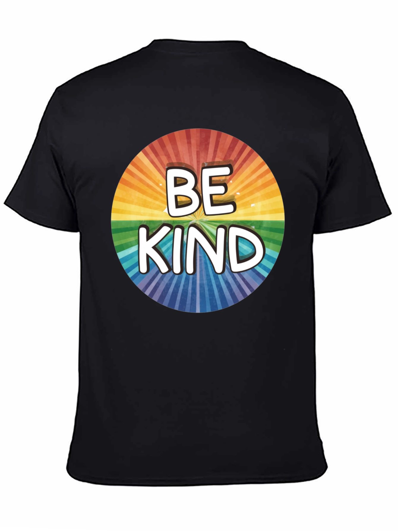 Be Kind Rainbow Circle Graphic T-Shirt
