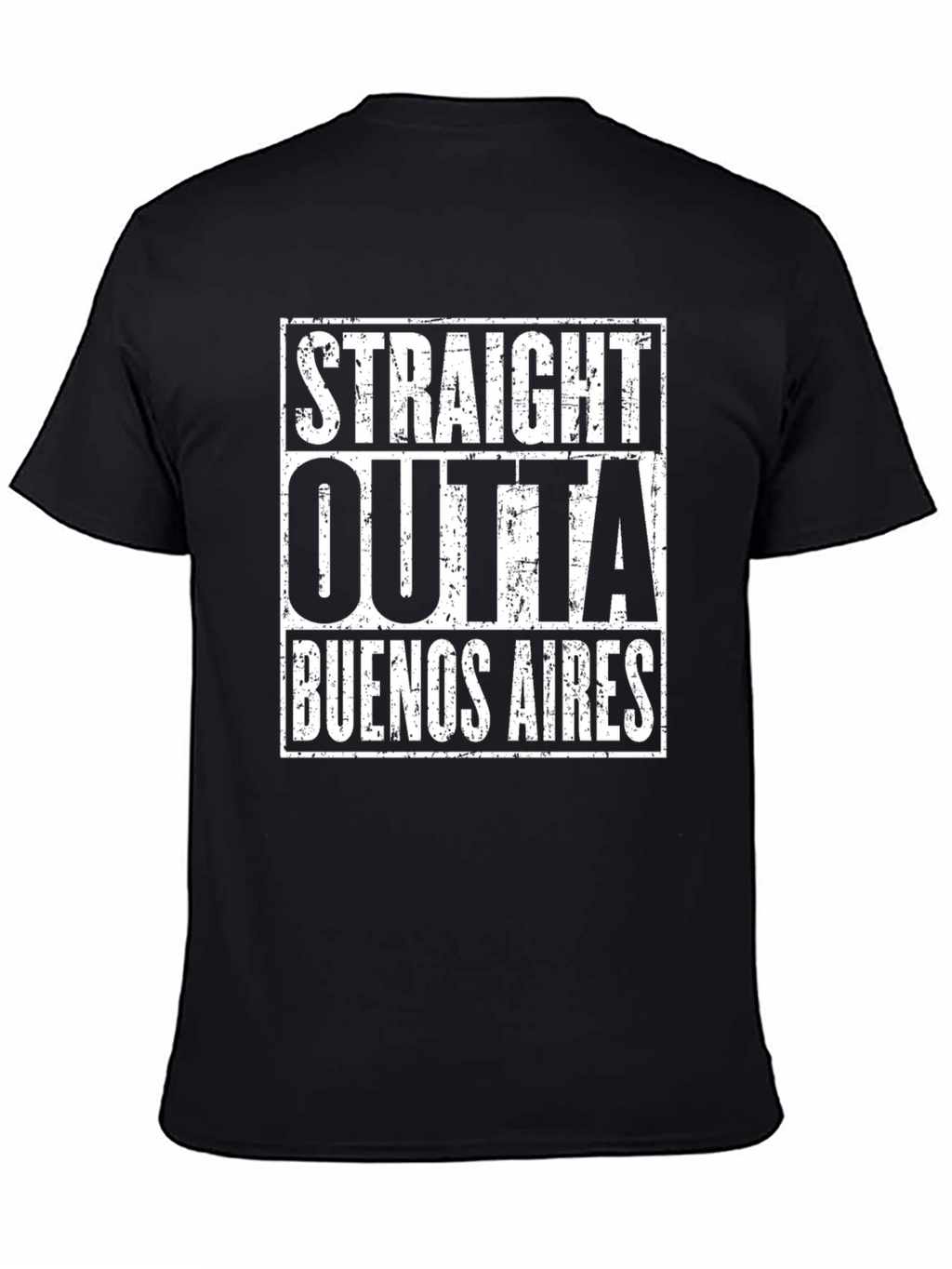 Straight Outta Buenos Aires Black T-Shirt