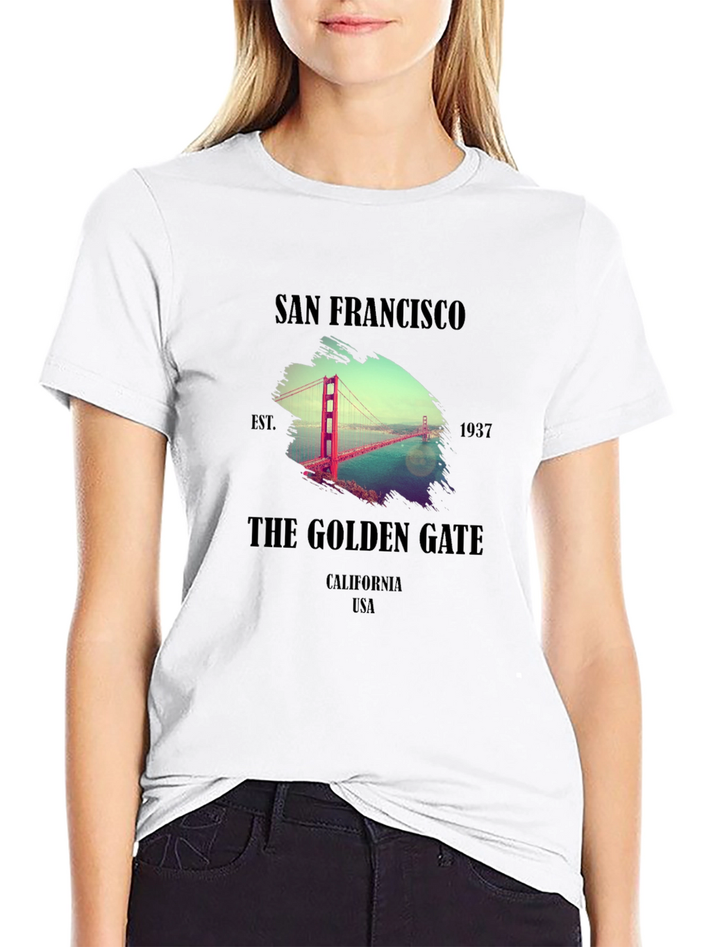 San Francisco Golden Gate Bridge Graphic T-Shirt