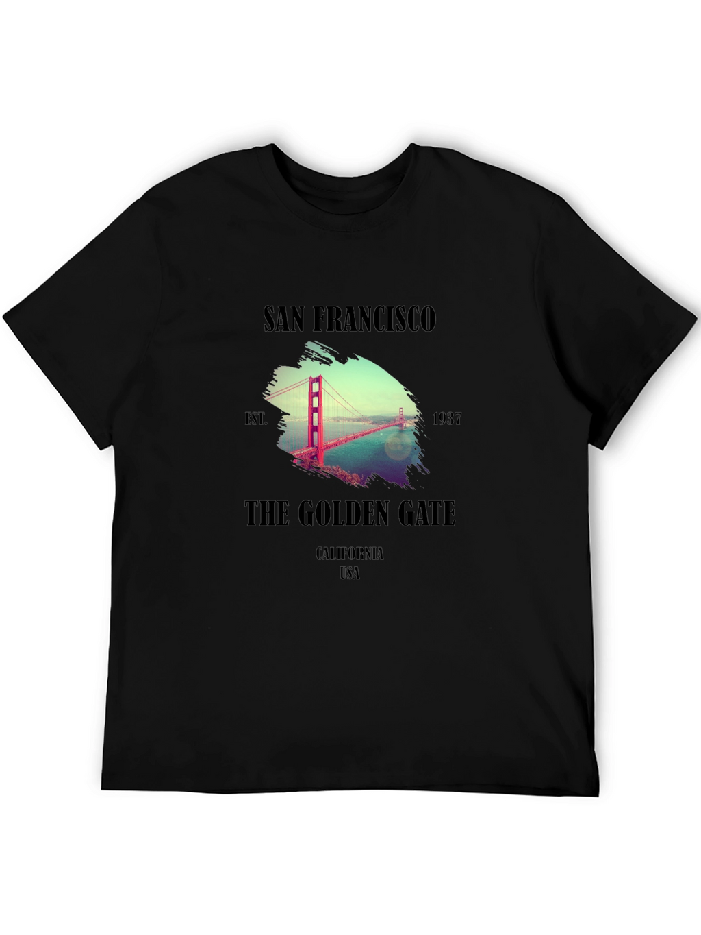 San Francisco Golden Gate Bridge Graphic T-Shirt