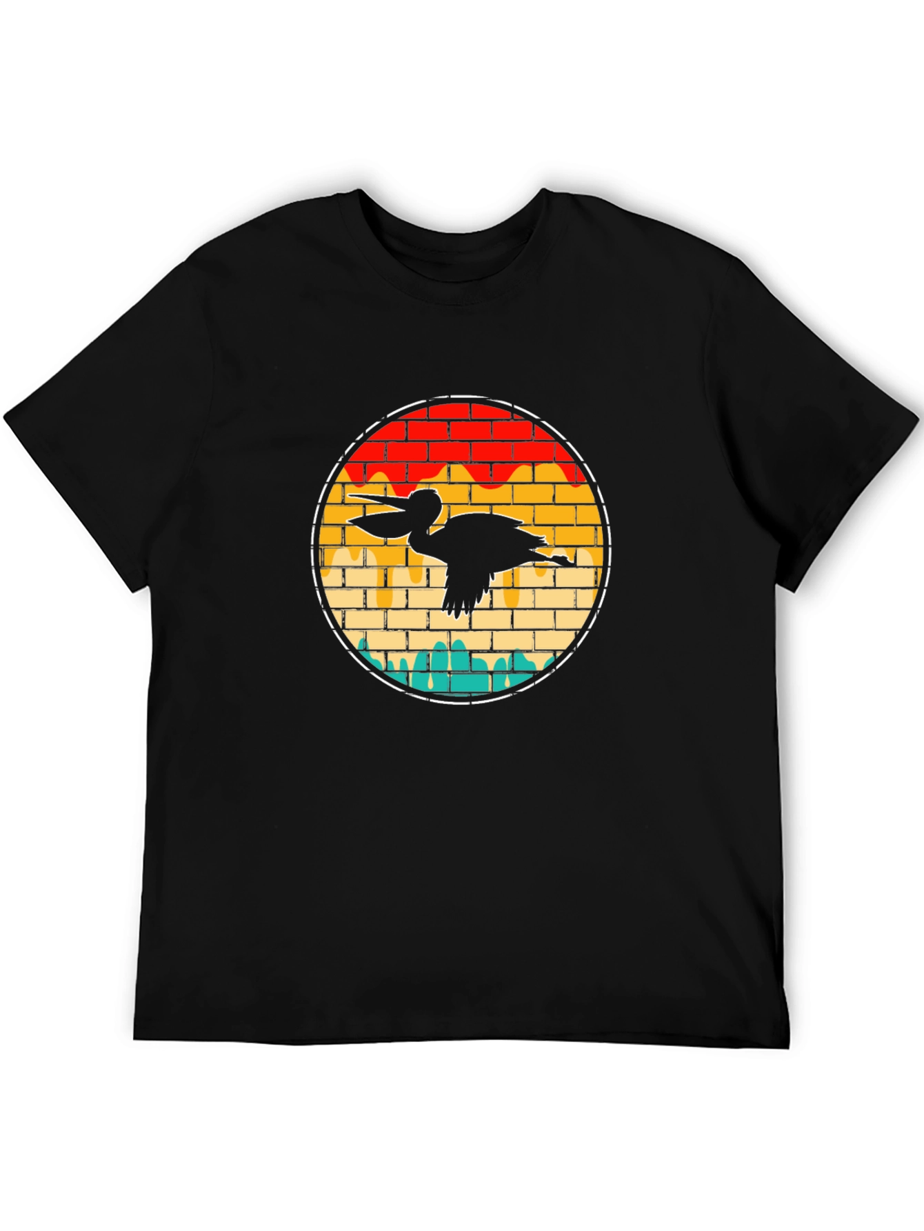 Retro Pelican T-Shirt - Vintage Bird Design