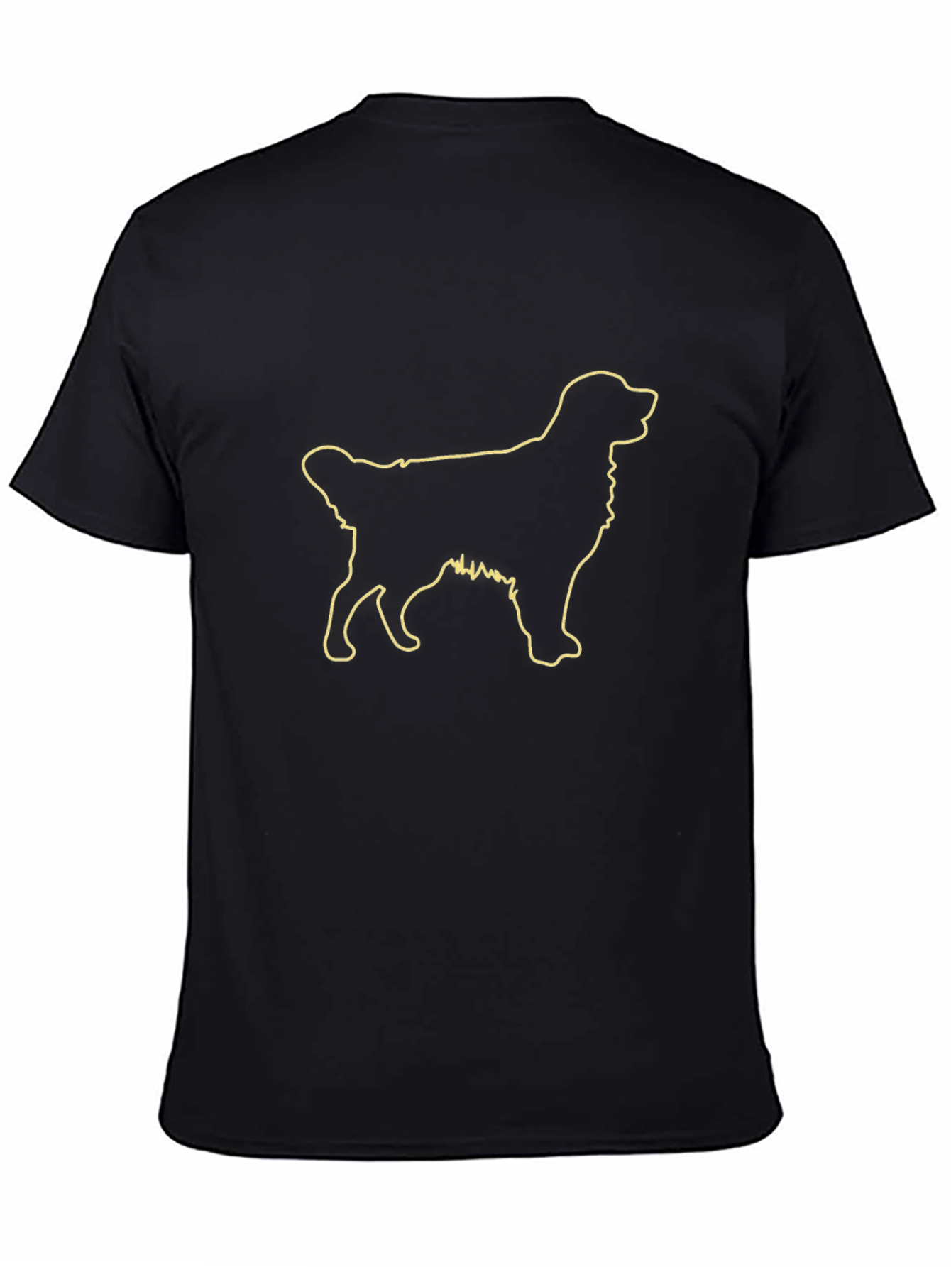 Dog Outline Graphic T-Shirt