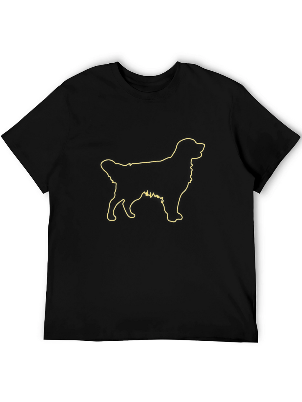 Dog Outline Graphic T-Shirt