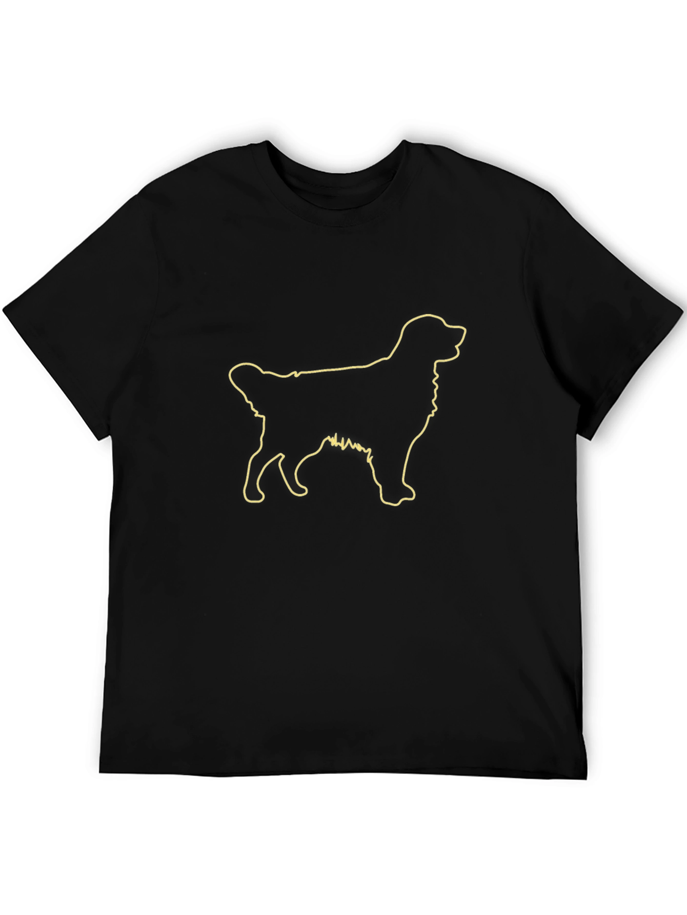 Dog Outline Graphic T-Shirt