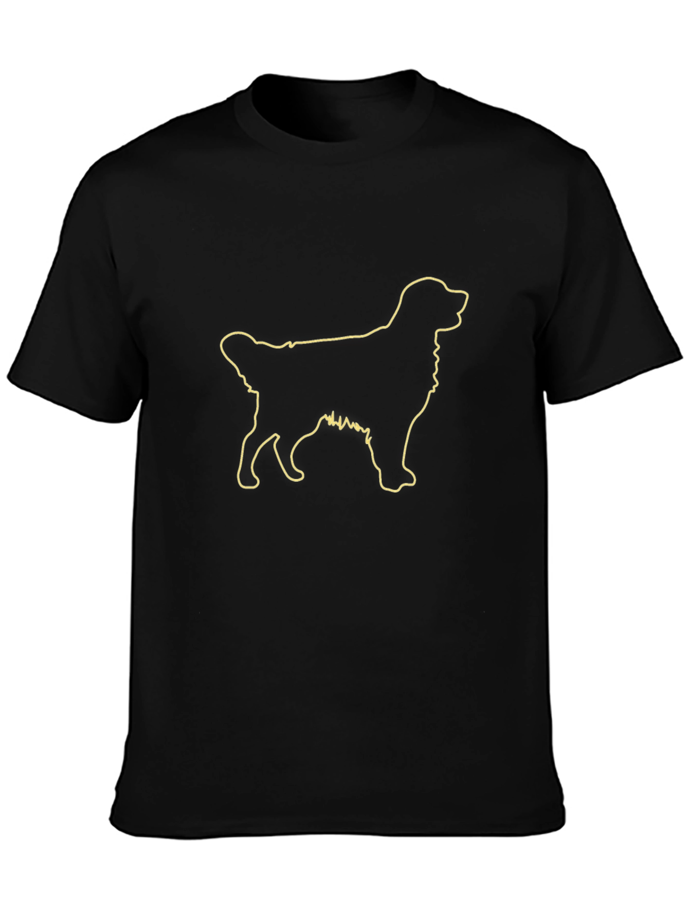 Dog Outline Graphic T-Shirt