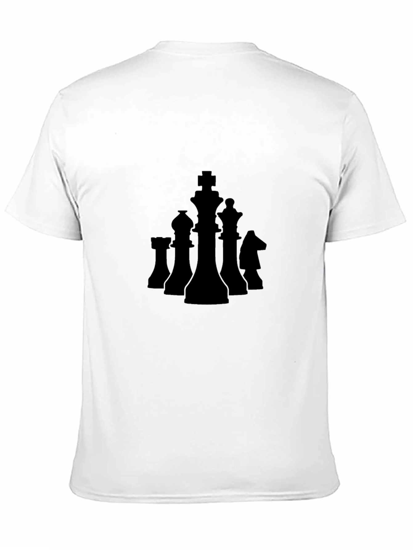 Chess Piece Graphic Tee - Black