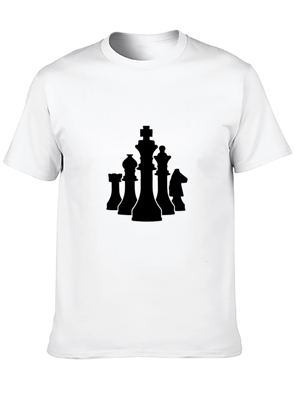 Chess Piece Graphic Tee - Black