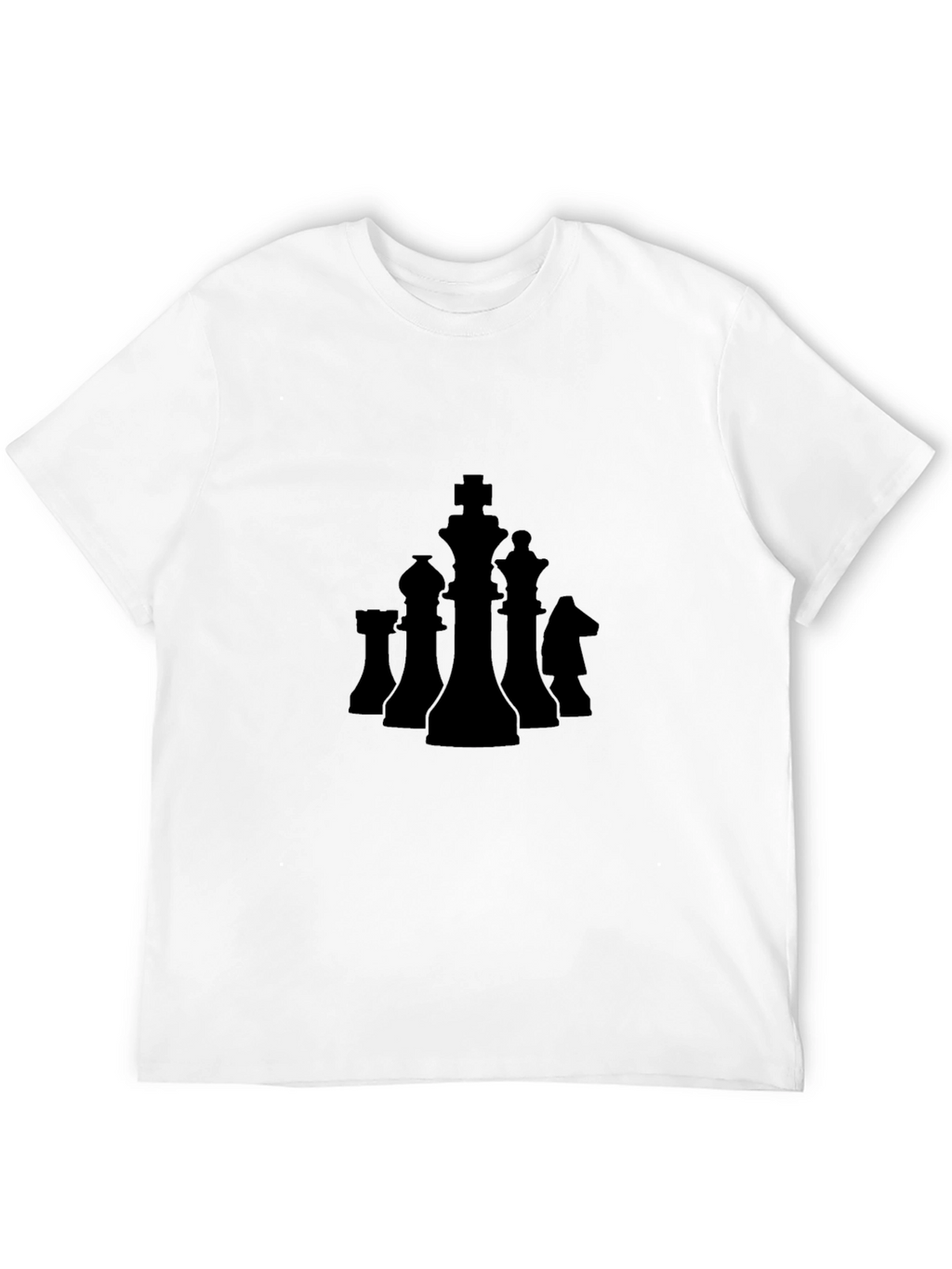 Chess Piece Graphic Tee - Black