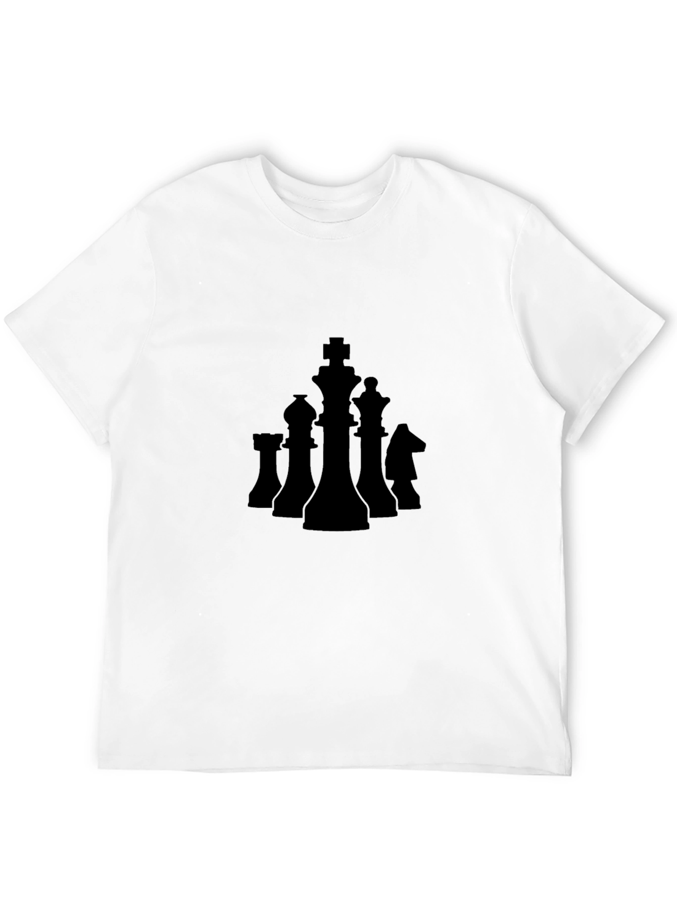 Chess Piece Graphic Tee - Black