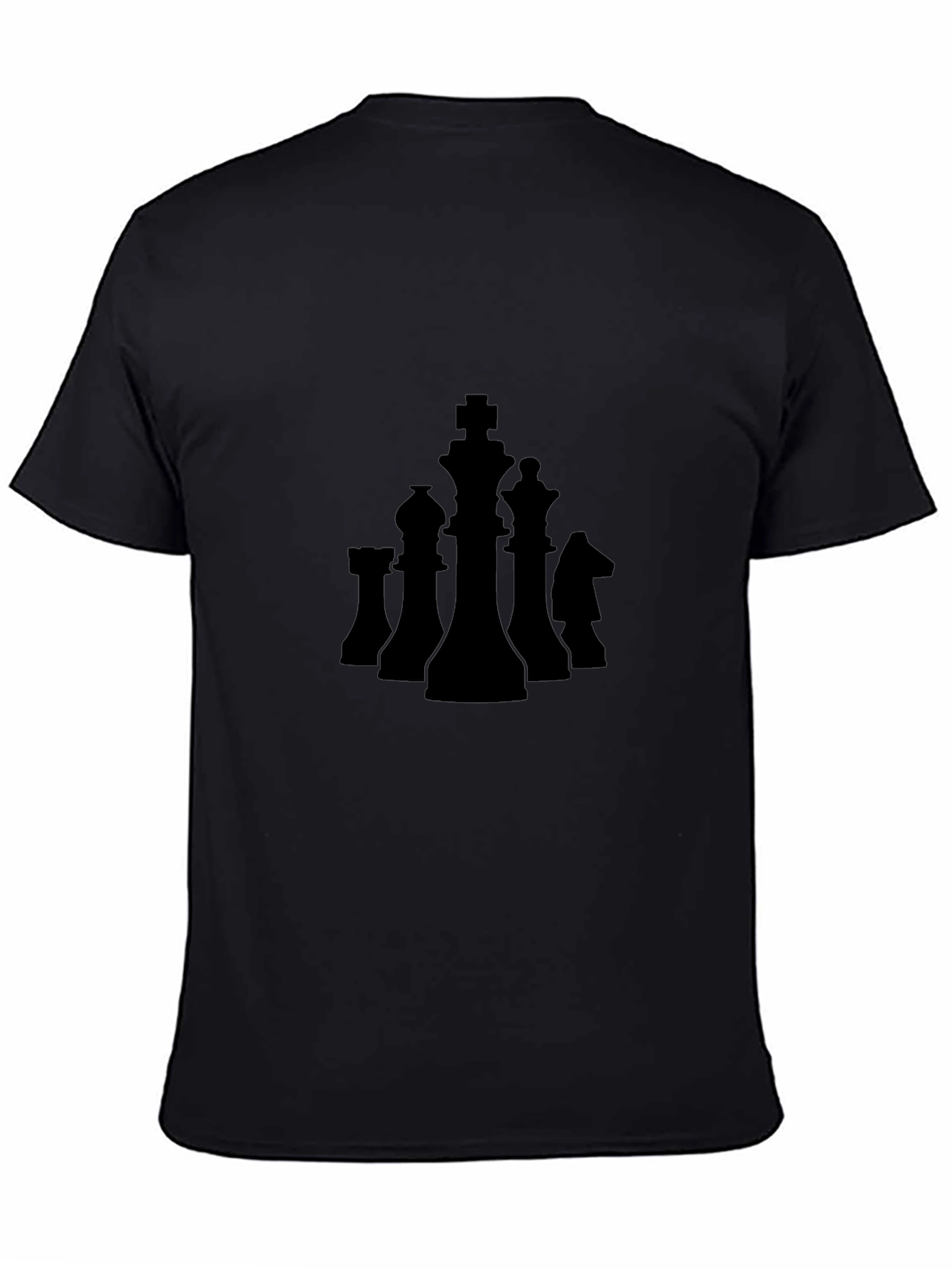 Chess Piece Graphic Tee - Black