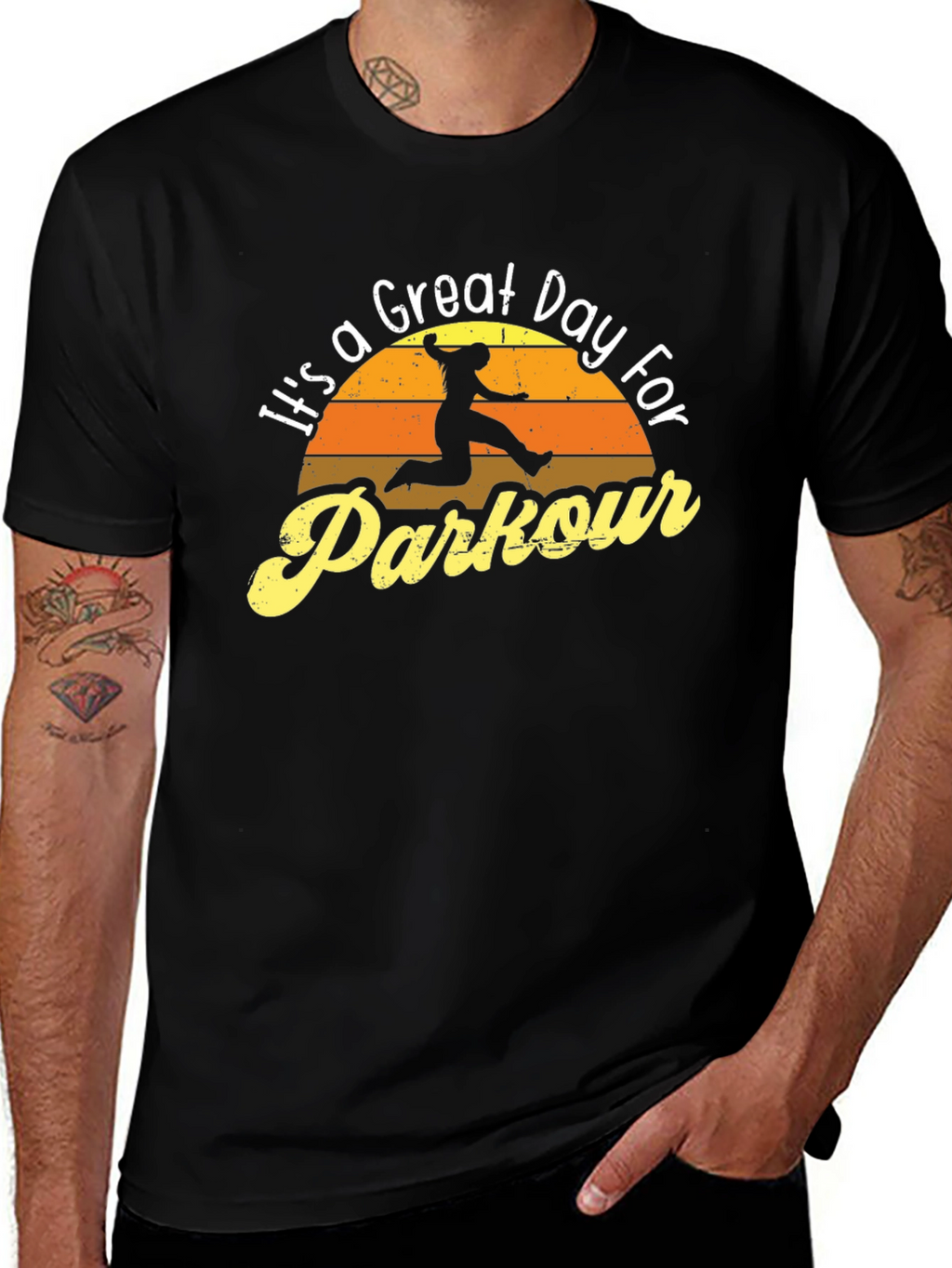 Parkour Sunset T-Shirt - Great Day for Action