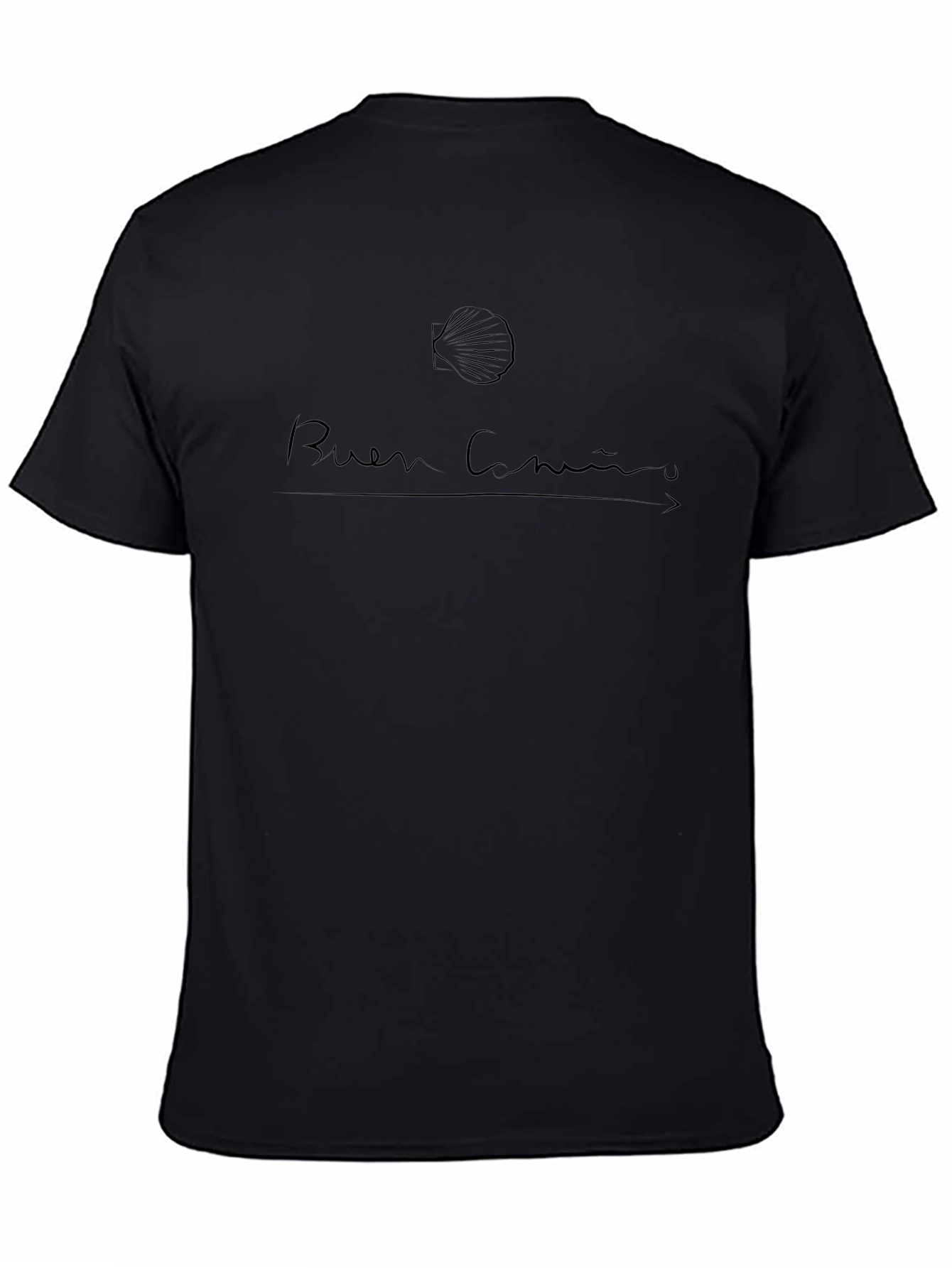 Mens Black Buen Camino Graphic Tee