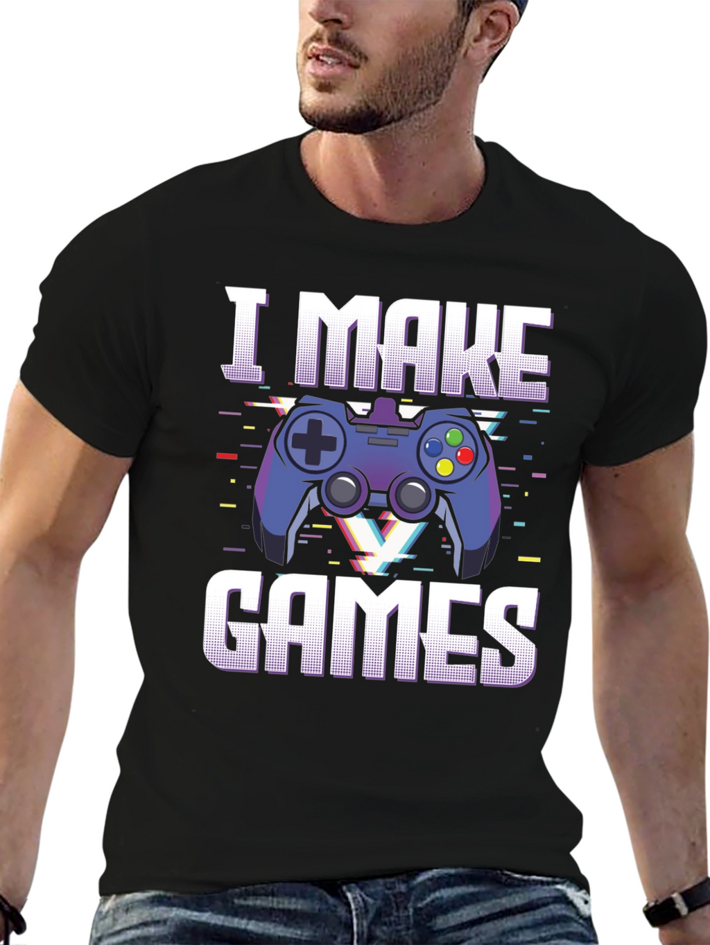 I Make Games T-Shirt - Gamer Graphic Tee