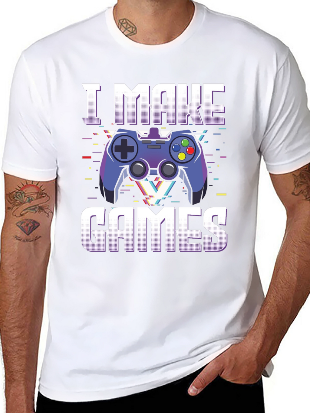 I Make Games T-Shirt - Gamer Graphic Tee
