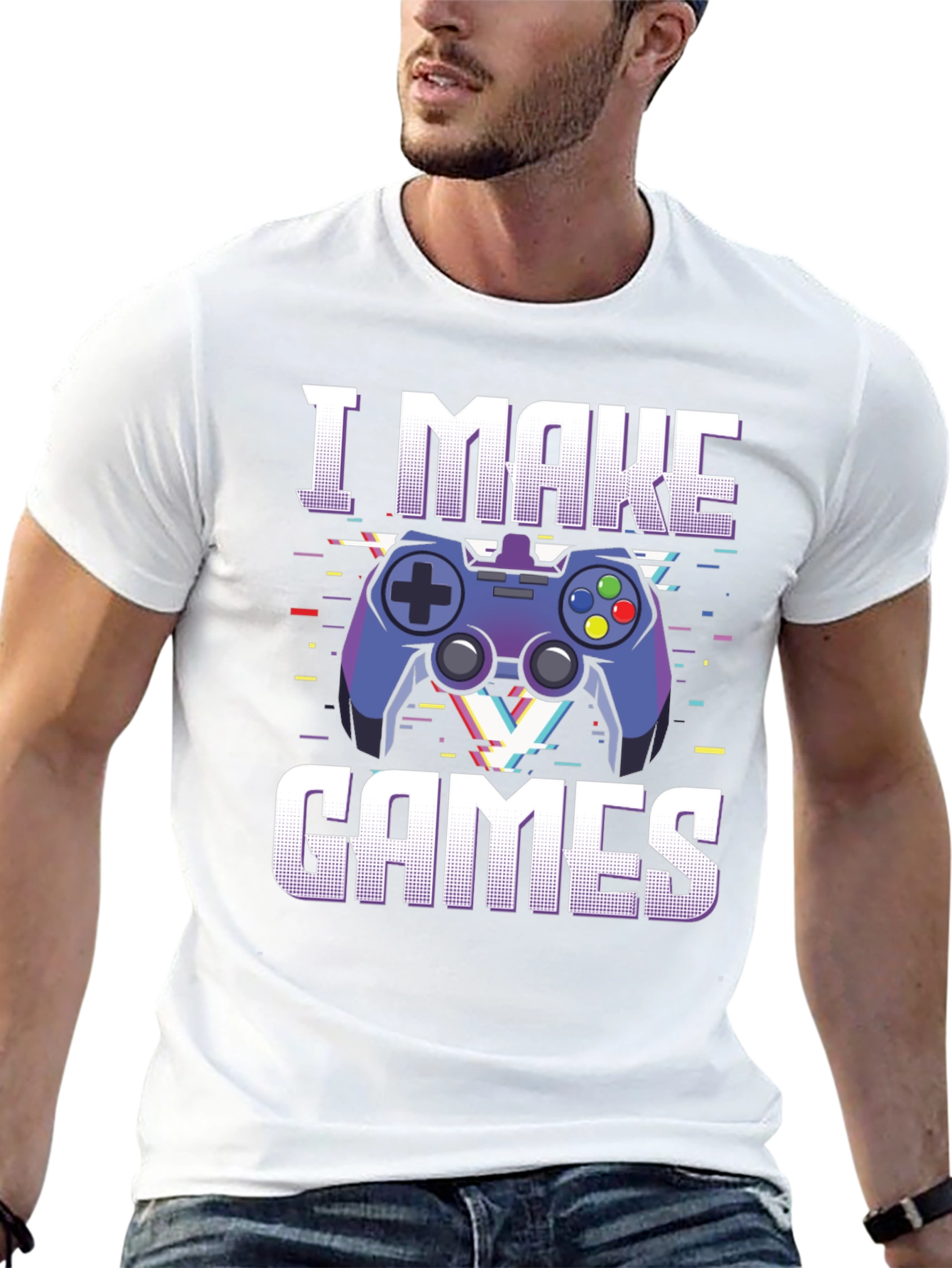 I Make Games T-Shirt - Gamer Graphic Tee