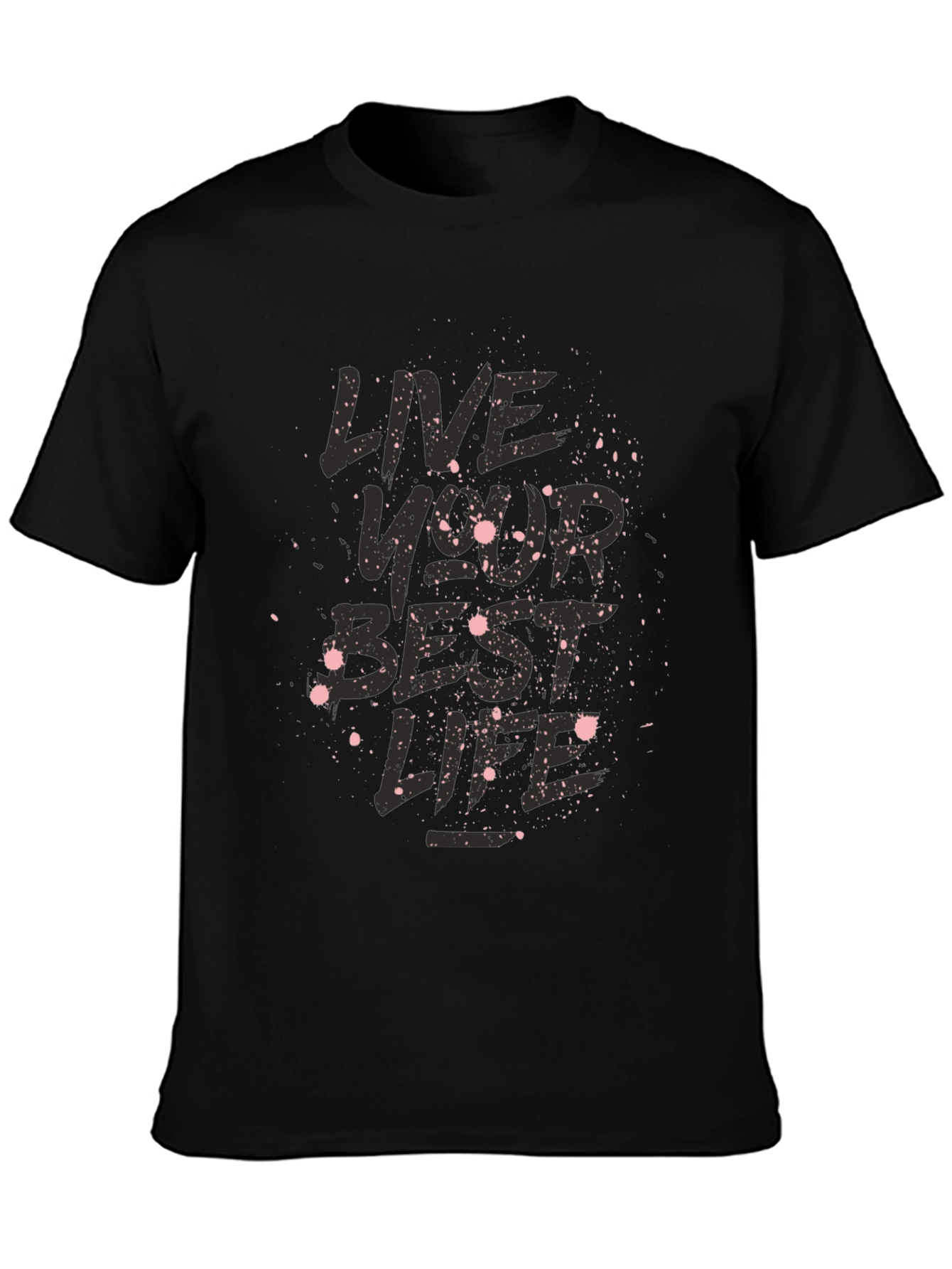Live Your Best Life Black Graphic Tee