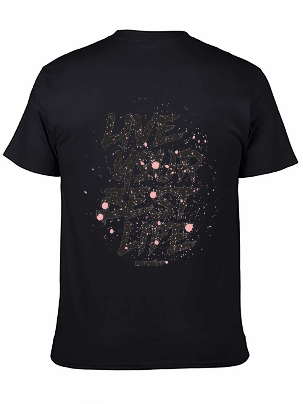 Live Your Best Life Black Graphic Tee