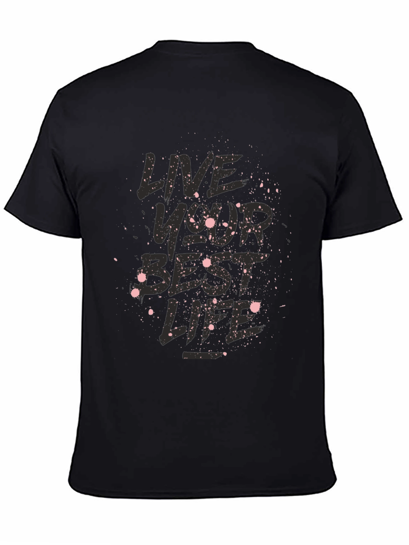 Live Your Best Life Black Graphic Tee