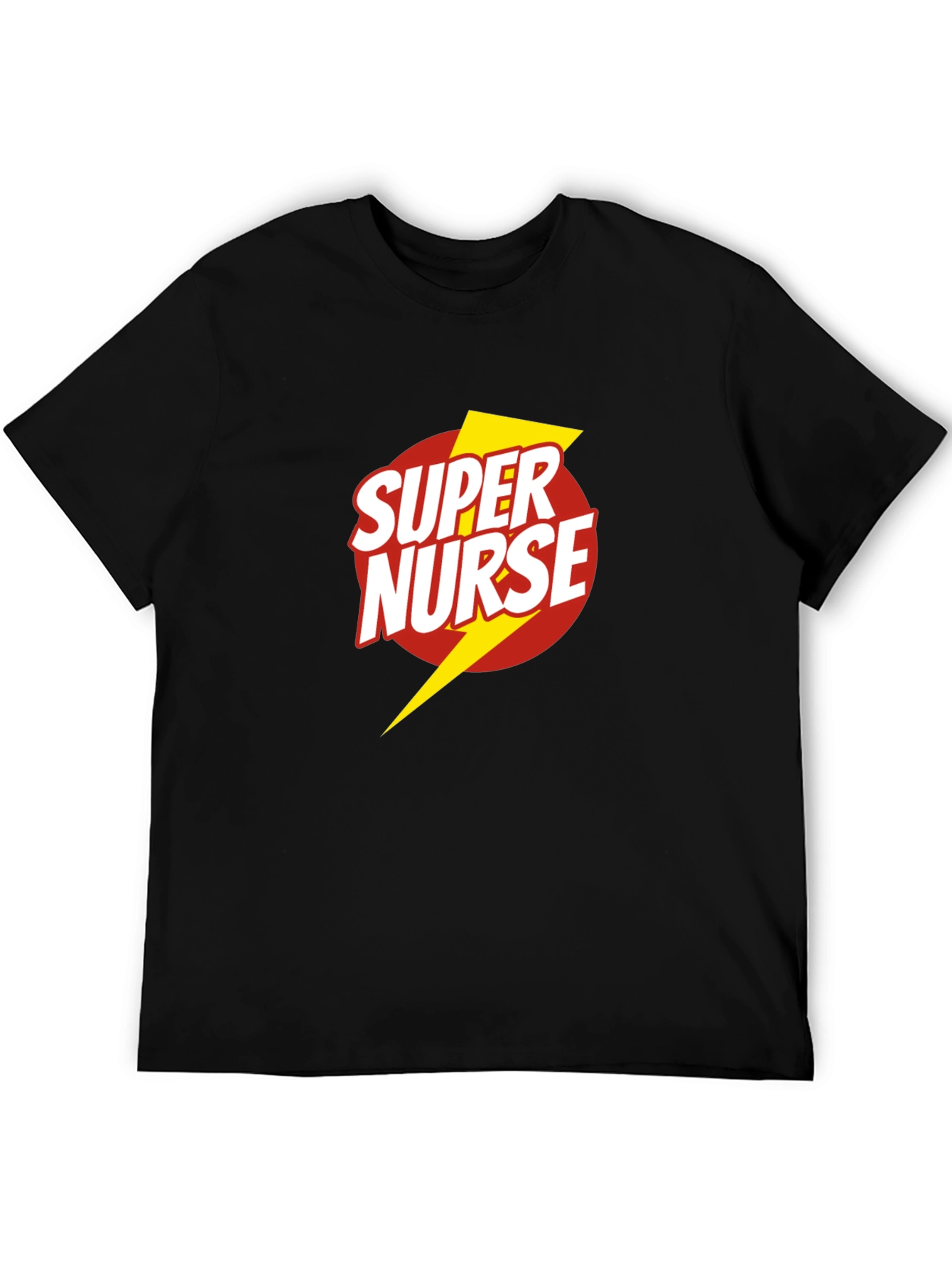 Super Nurse Graphic T-Shirt - Black