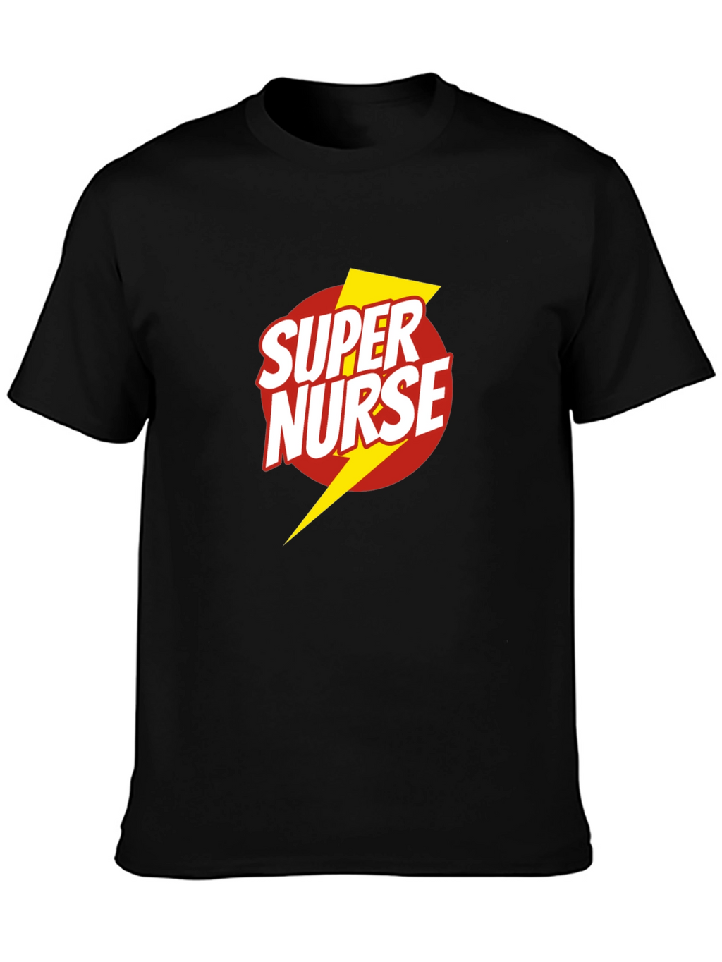 Super Nurse Graphic T-Shirt - Black