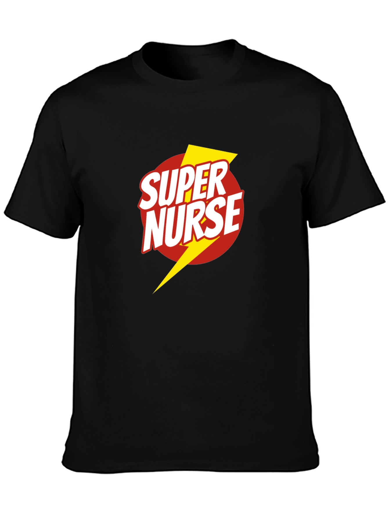 Super Nurse Graphic T-Shirt - Black
