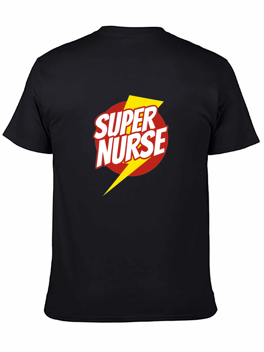 Super Nurse Graphic T-Shirt - Black