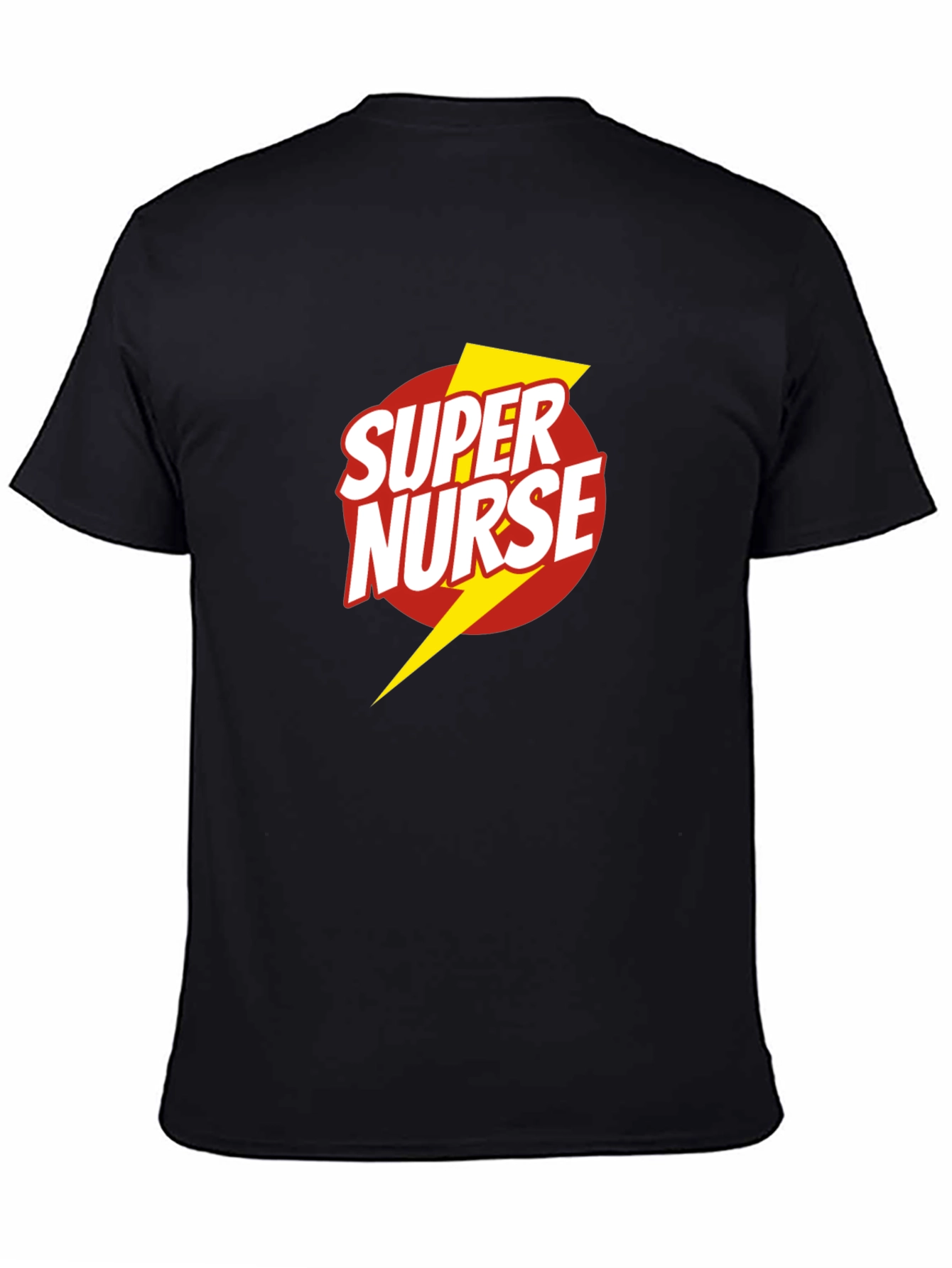 Super Nurse Graphic T-Shirt - Black