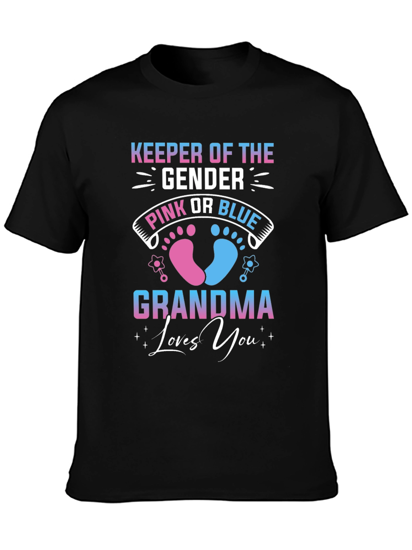 Gender Reveal Grandma T-Shirt - Keeper of the Gender