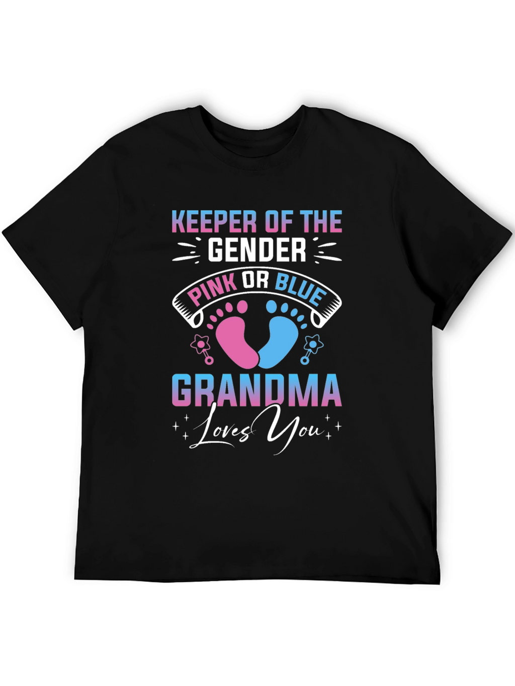 Gender Reveal Grandma T-Shirt - Keeper of the Gender