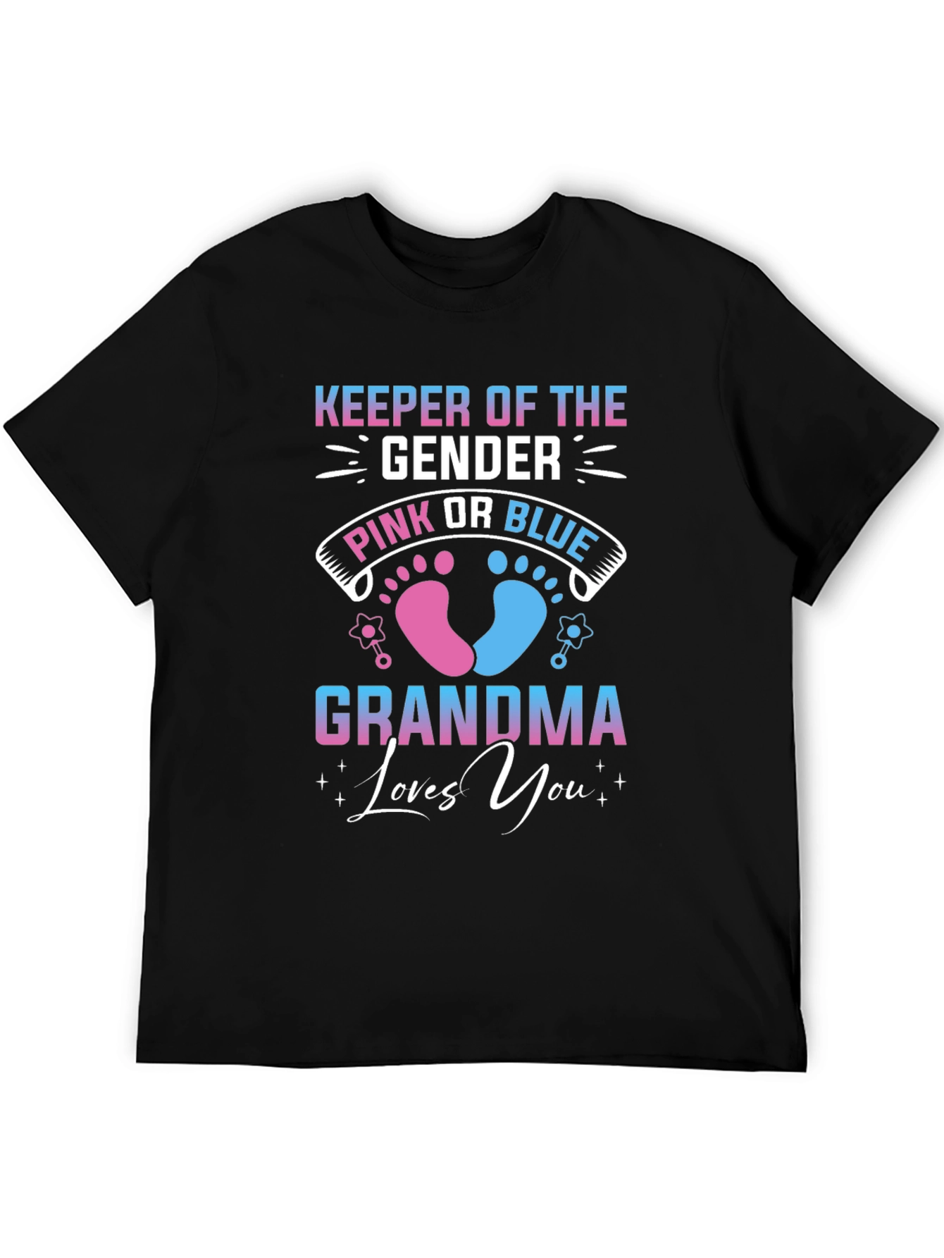 Gender Reveal Grandma T-Shirt - Keeper of the Gender