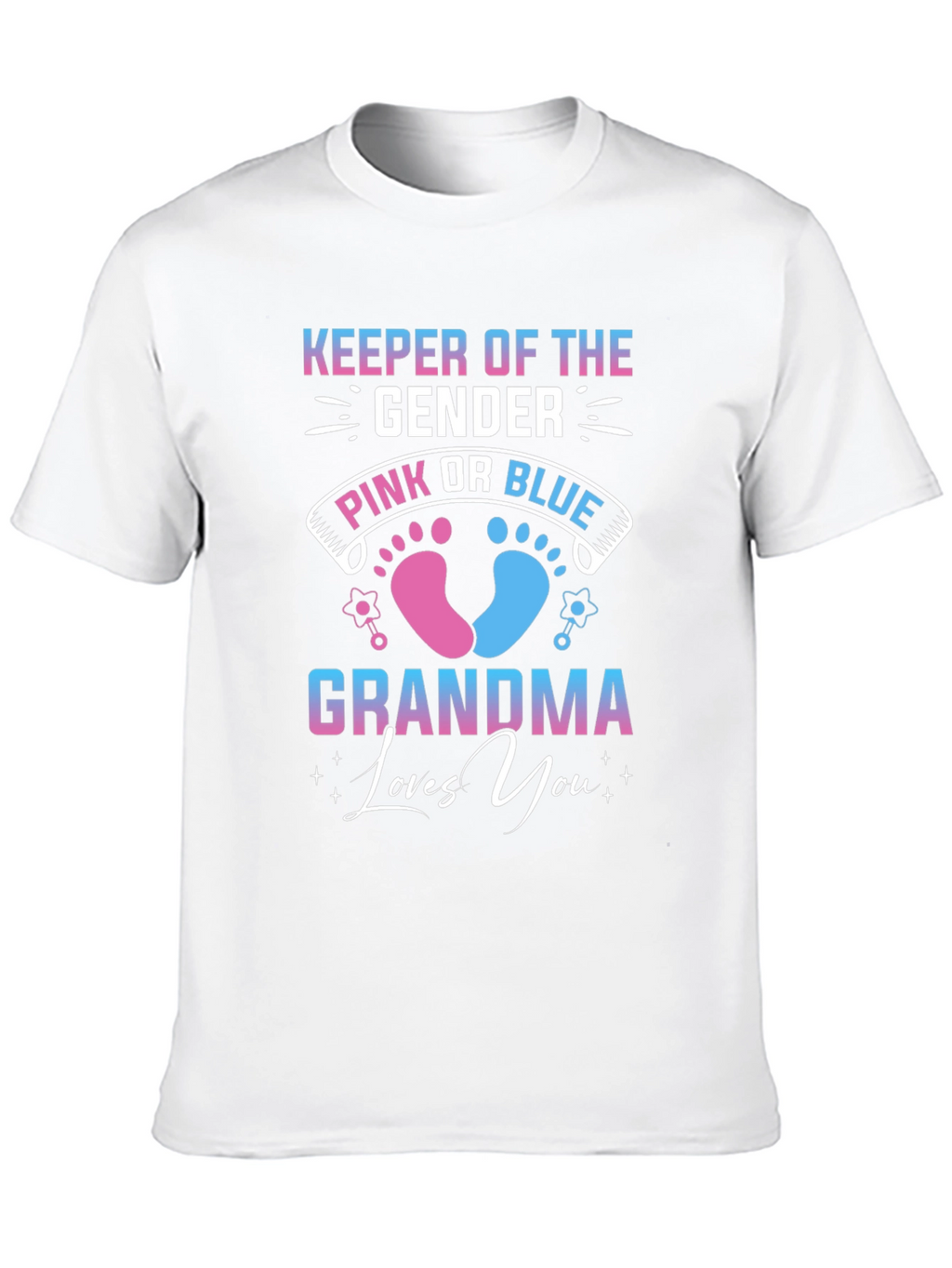 Gender Reveal Grandma T-Shirt - Keeper of the Gender