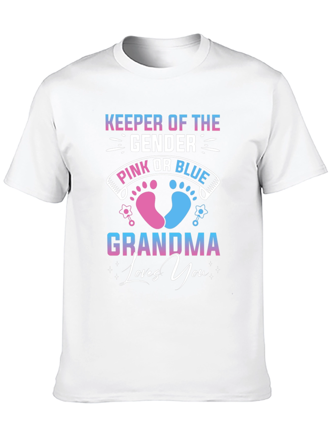 Gender Reveal Grandma T-Shirt - Keeper of the Gender
