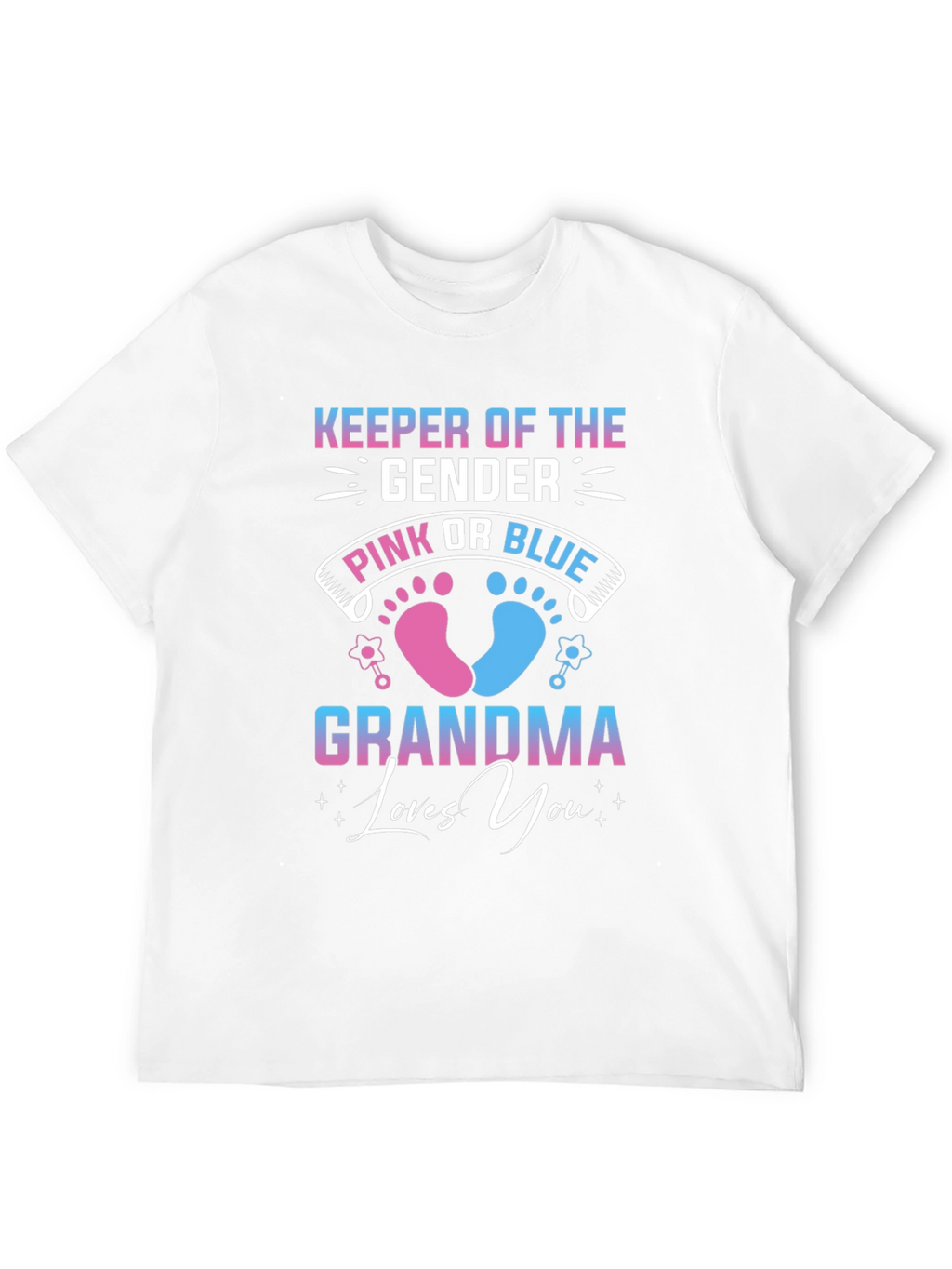 Gender Reveal Grandma T-Shirt - Keeper of the Gender