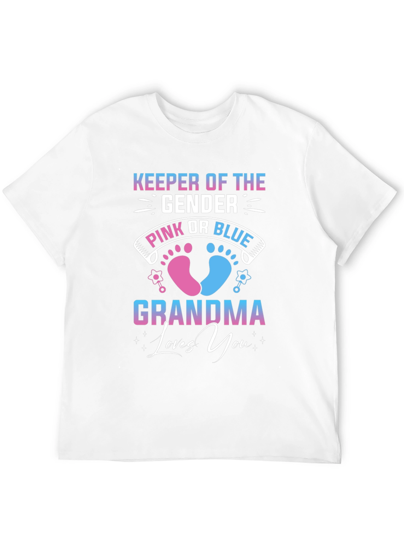 Gender Reveal Grandma T-Shirt - Keeper of the Gender