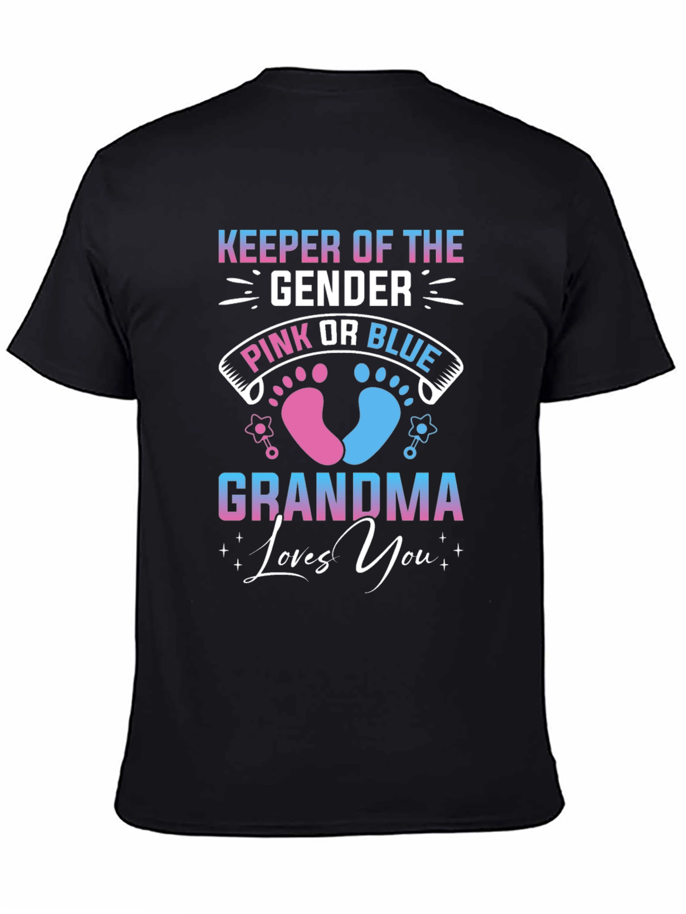 Gender Reveal Grandma T-Shirt - Keeper of the Gender