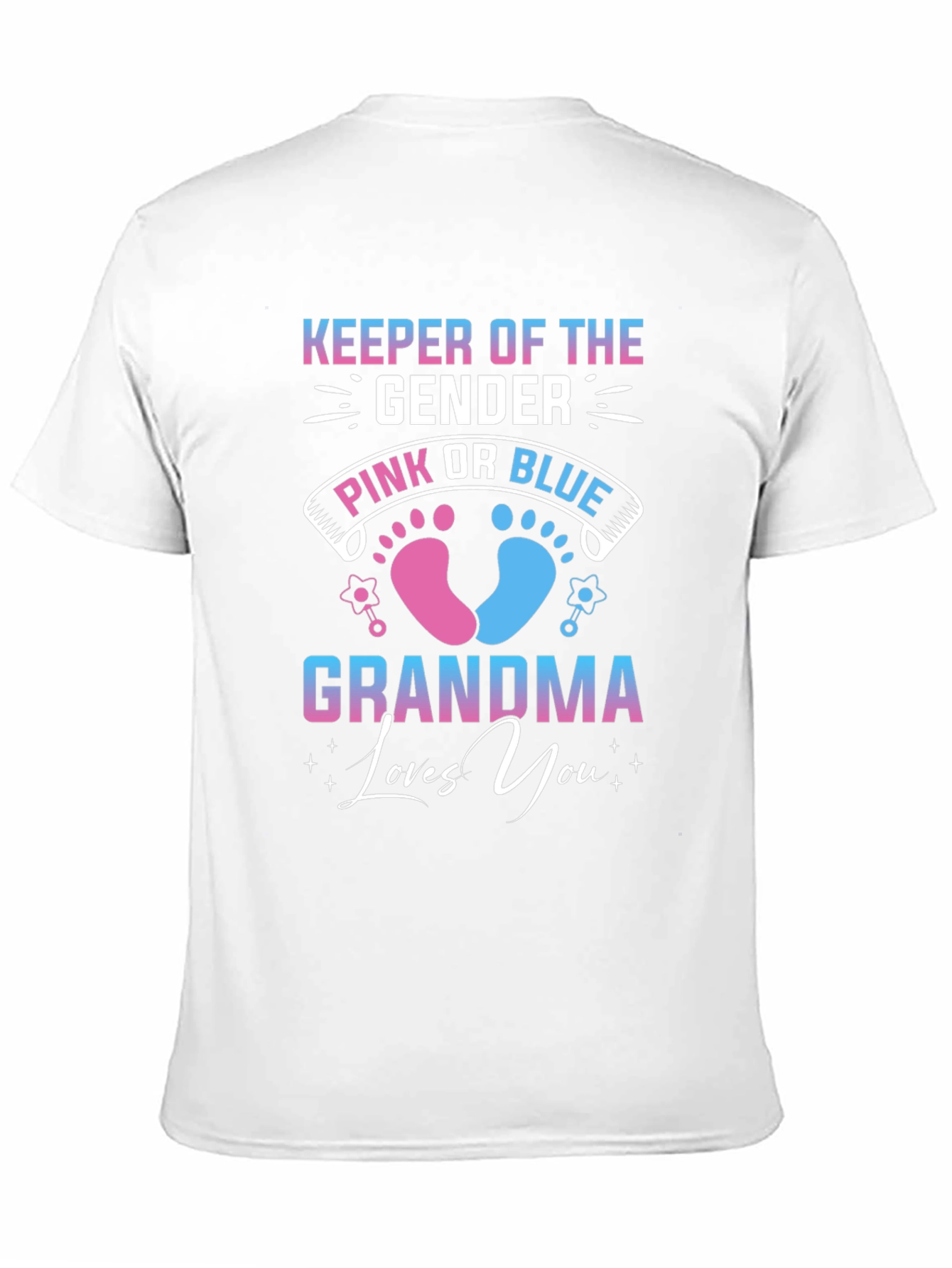 Gender Reveal Grandma T-Shirt - Keeper of the Gender