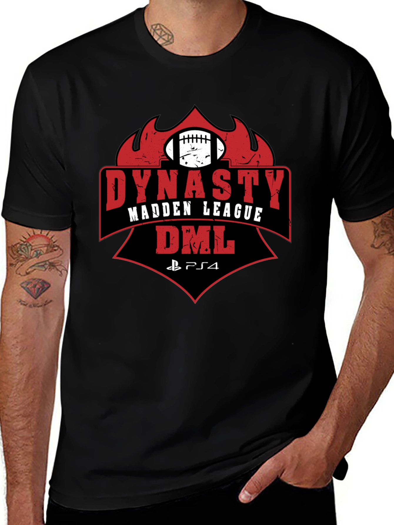 Dynasty Madden League DML PS4 T-Shirt