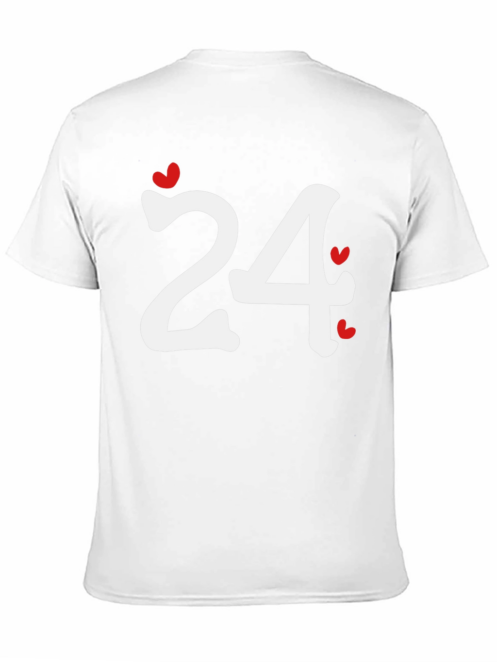 Heart Number 24 Black T-Shirt