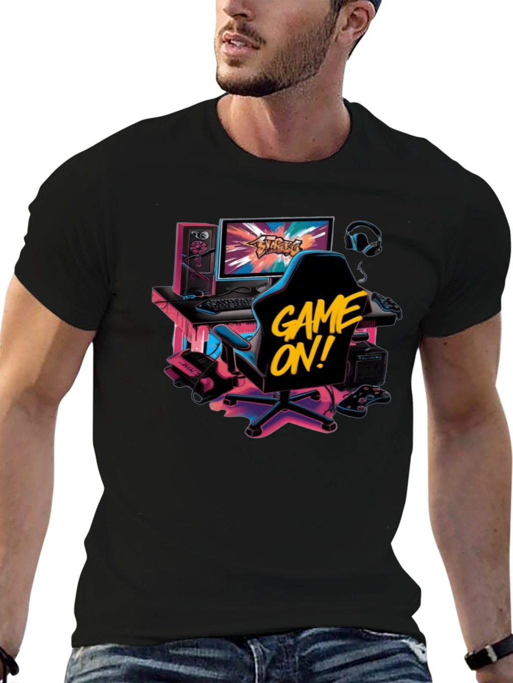 Game On! Graphic Print T-Shirt