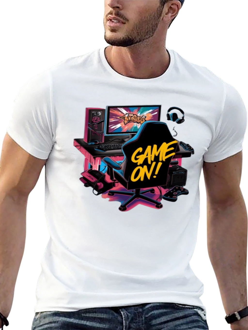 Game On! Graphic Print T-Shirt