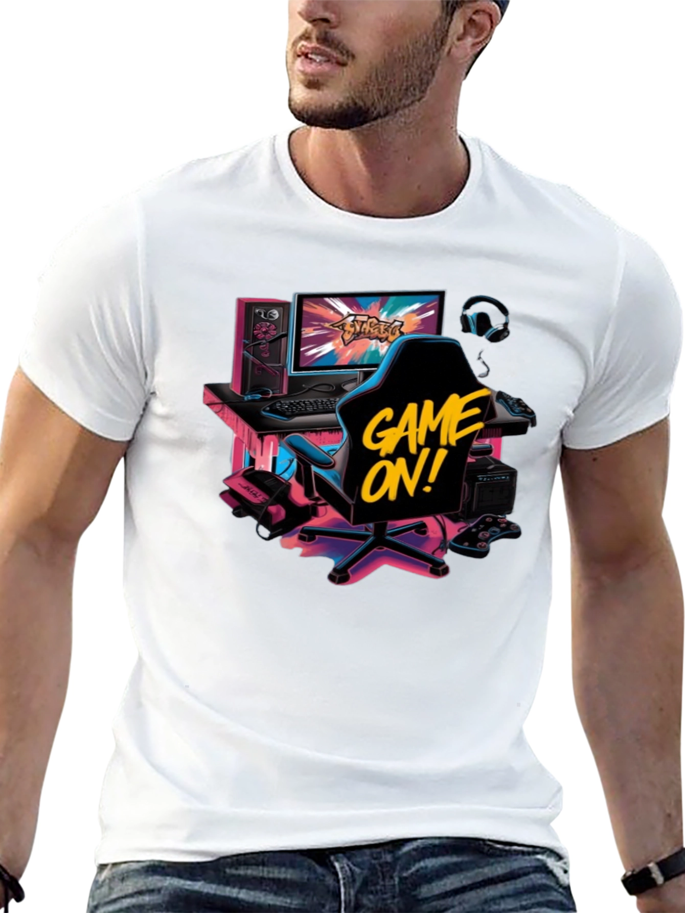 Game On! Graphic Print T-Shirt