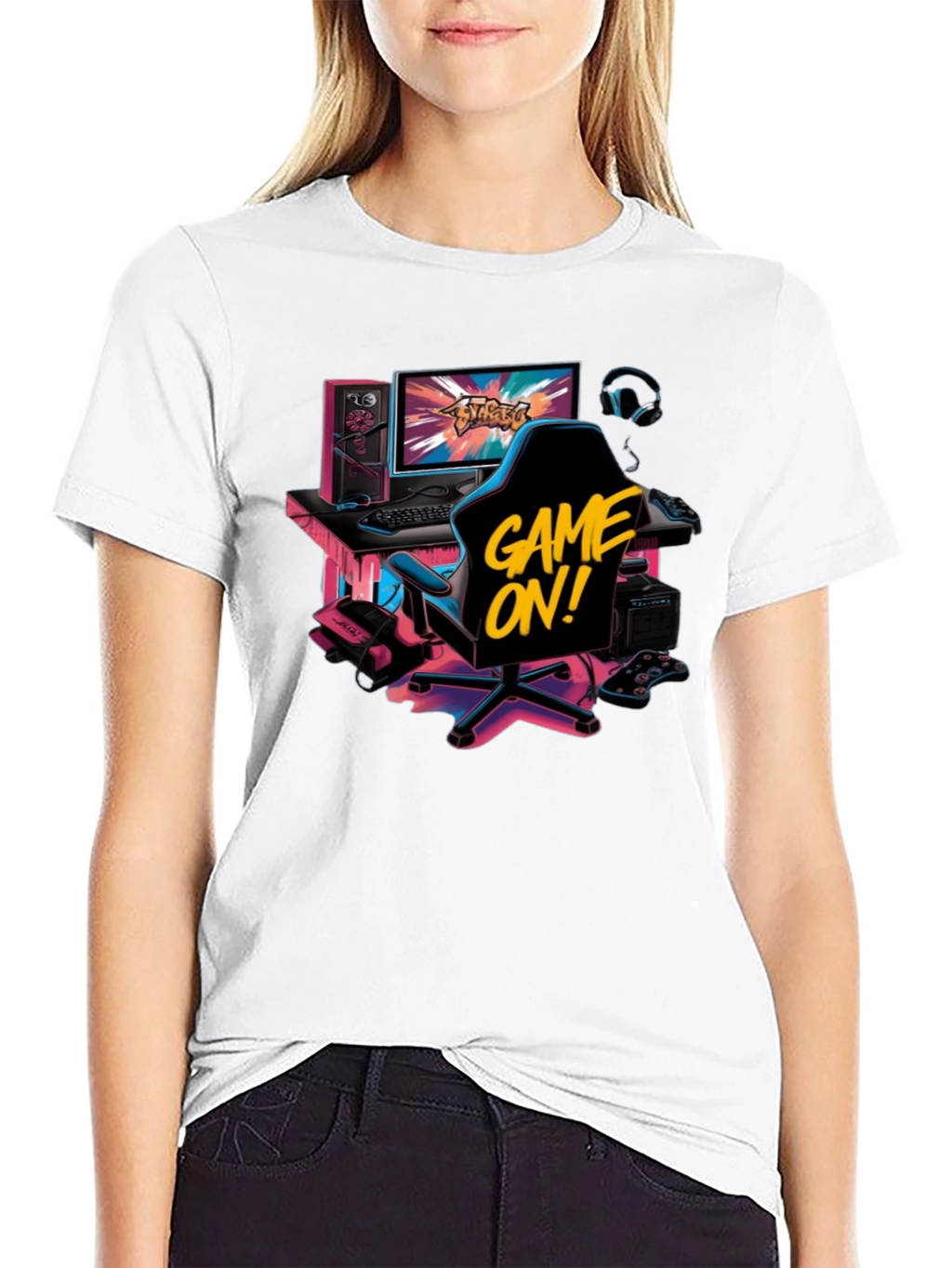 Game On! Graphic Print T-Shirt
